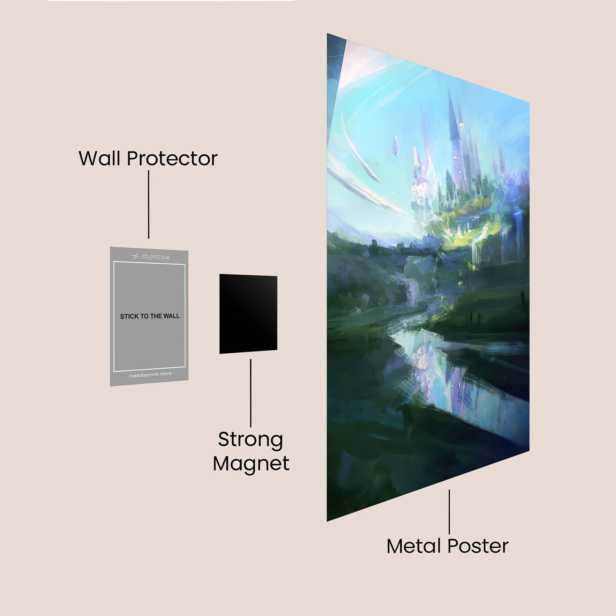Castle Radiance Safe Wall Magnetic / M