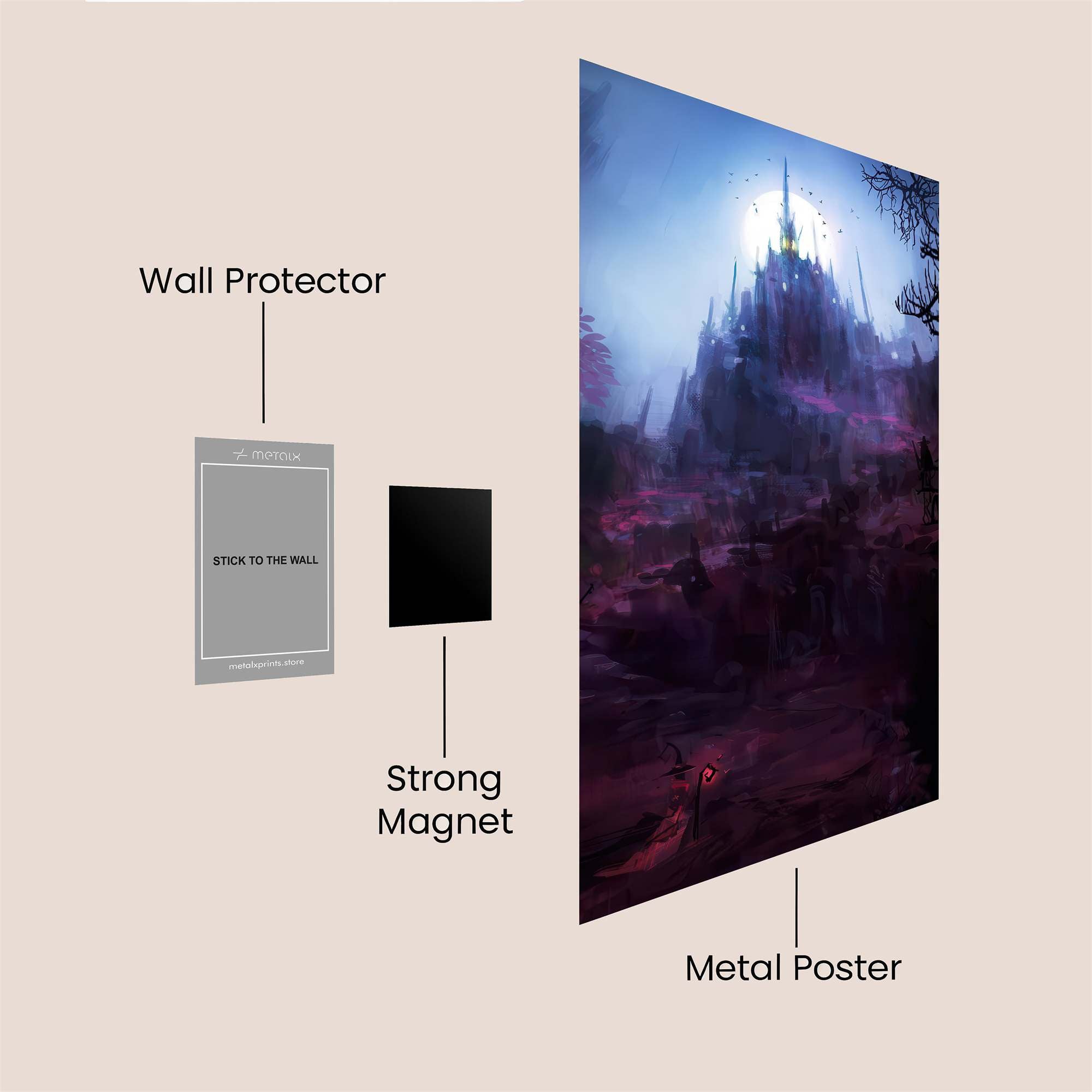 Castle Gloom Safe Wall Magnetic / M