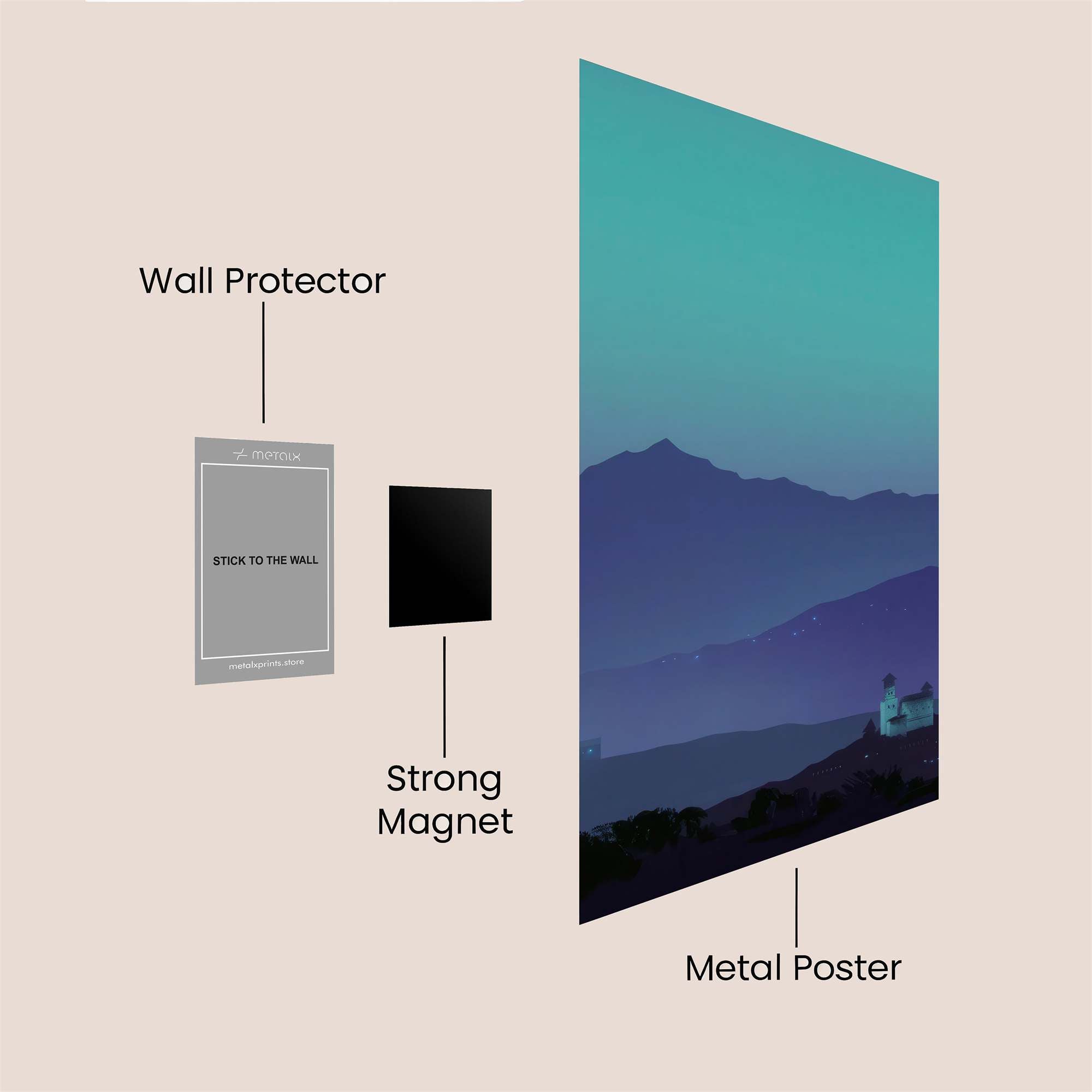 Mountain Serenity Safe Wall Magnetic / M