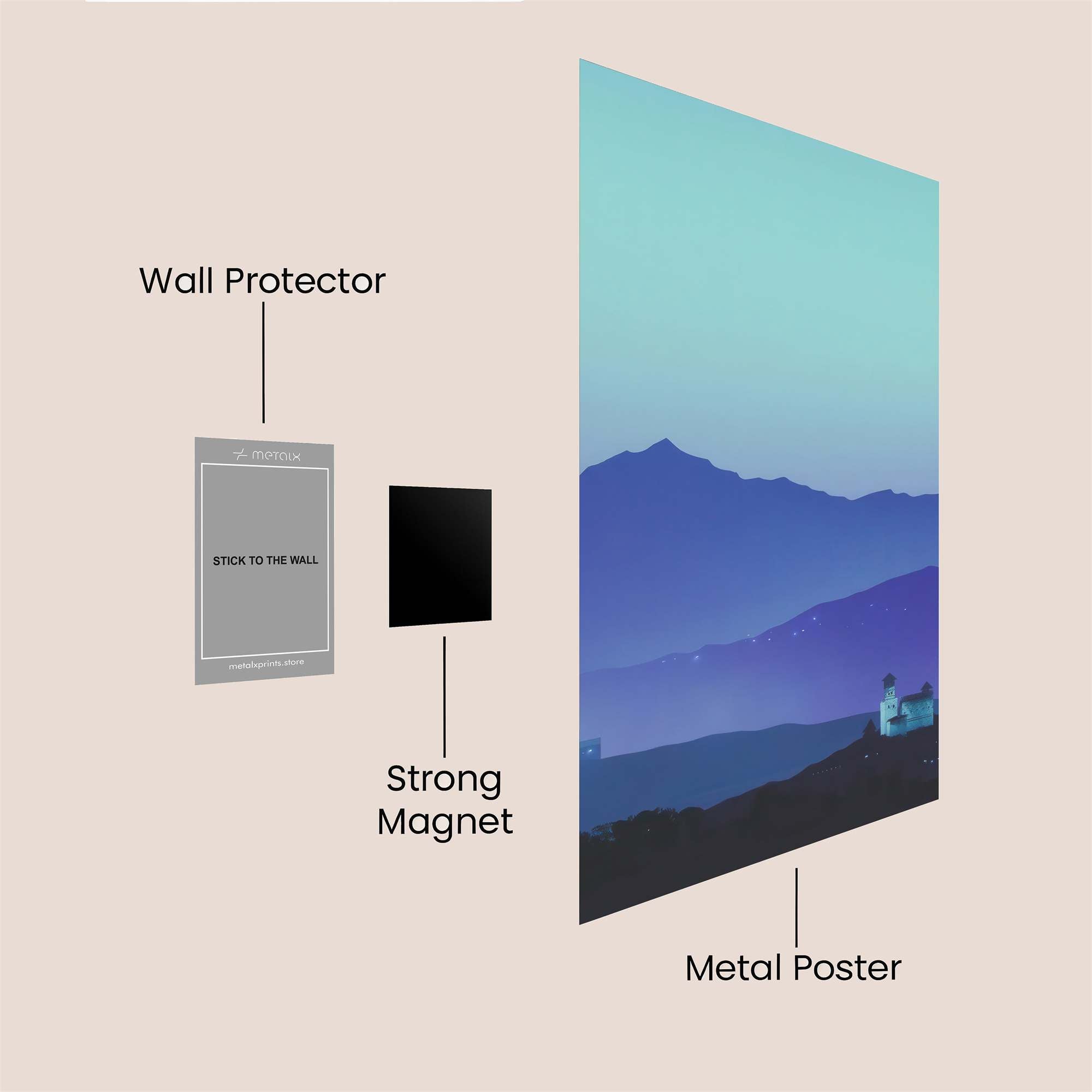 Mountain Serenity Safe Wall Magnetic / M
