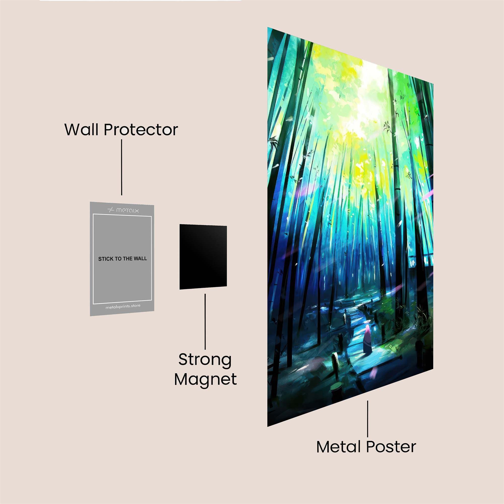 Bamboo Serenity Safe Wall Magnetic / M