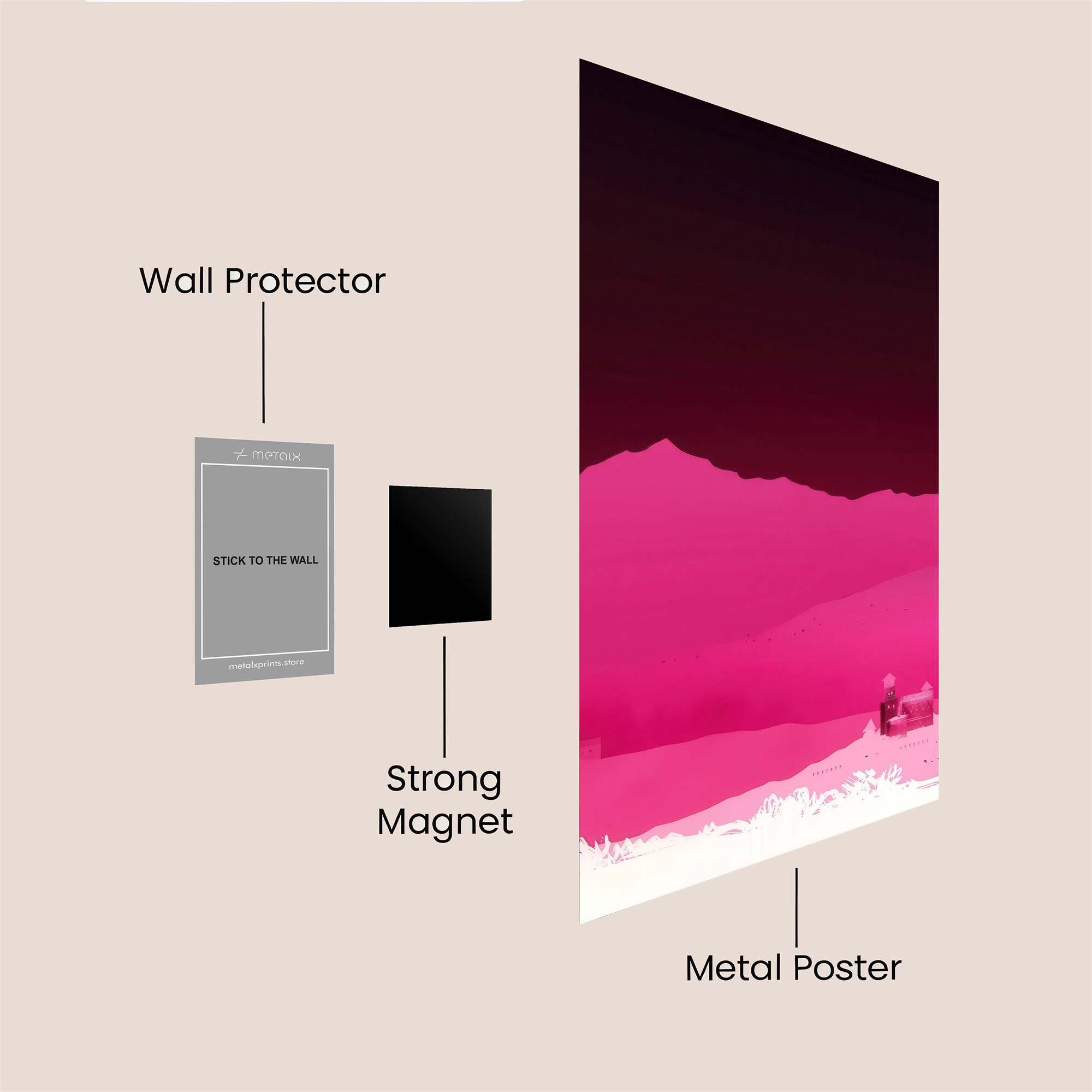 Mountain Serenity Safe Wall Magnetic / M