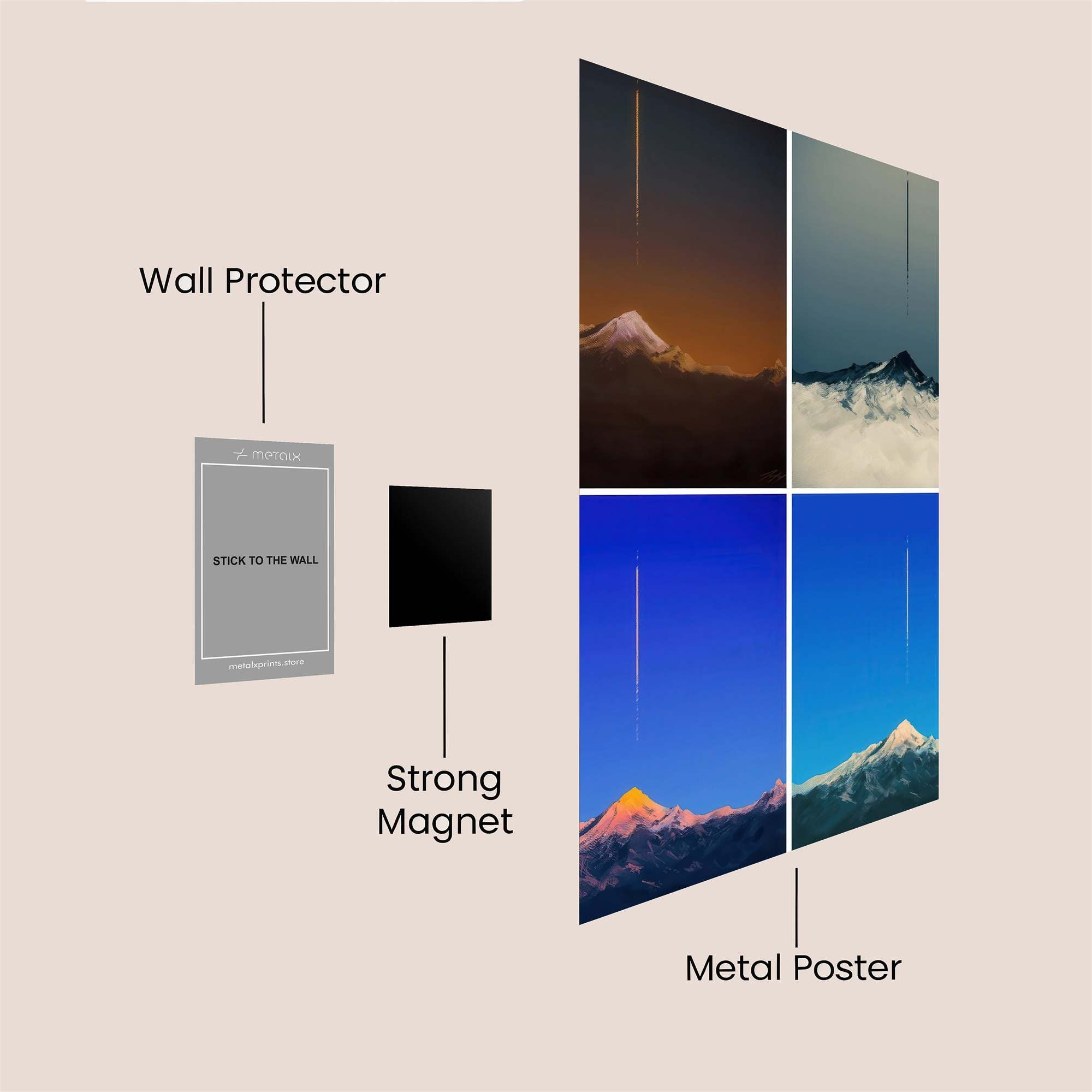 Everest Serene Safe Wall Magnetic / M