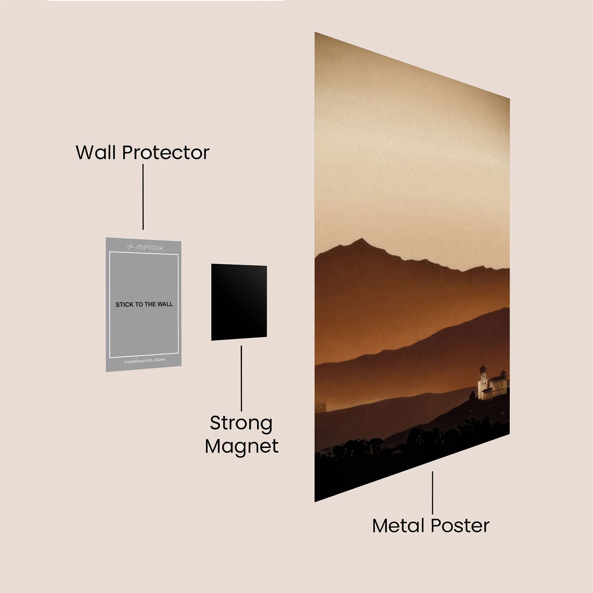 Mountain Serenity Safe Wall Magnetic / M