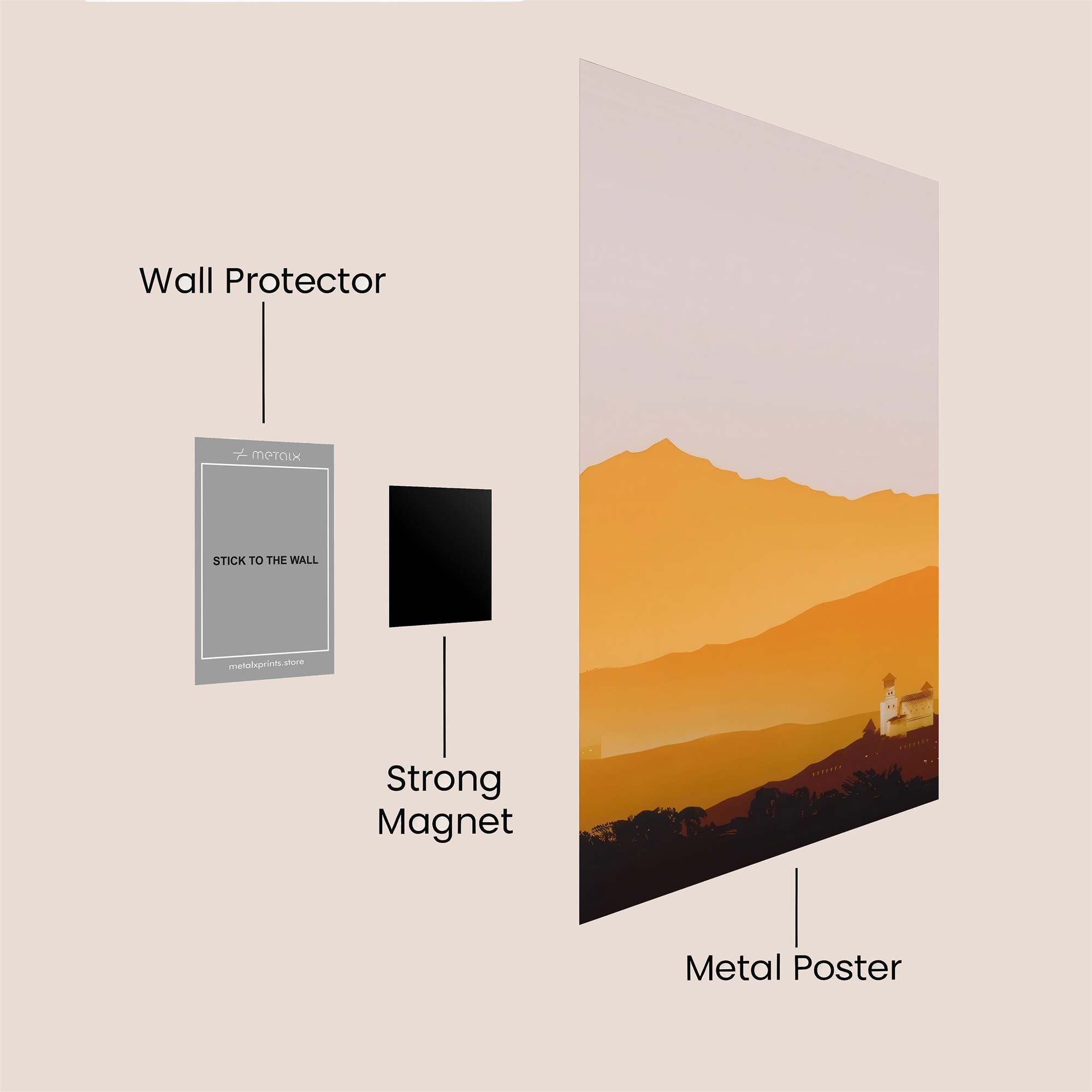 Mountain Serenity Safe Wall Magnetic / M