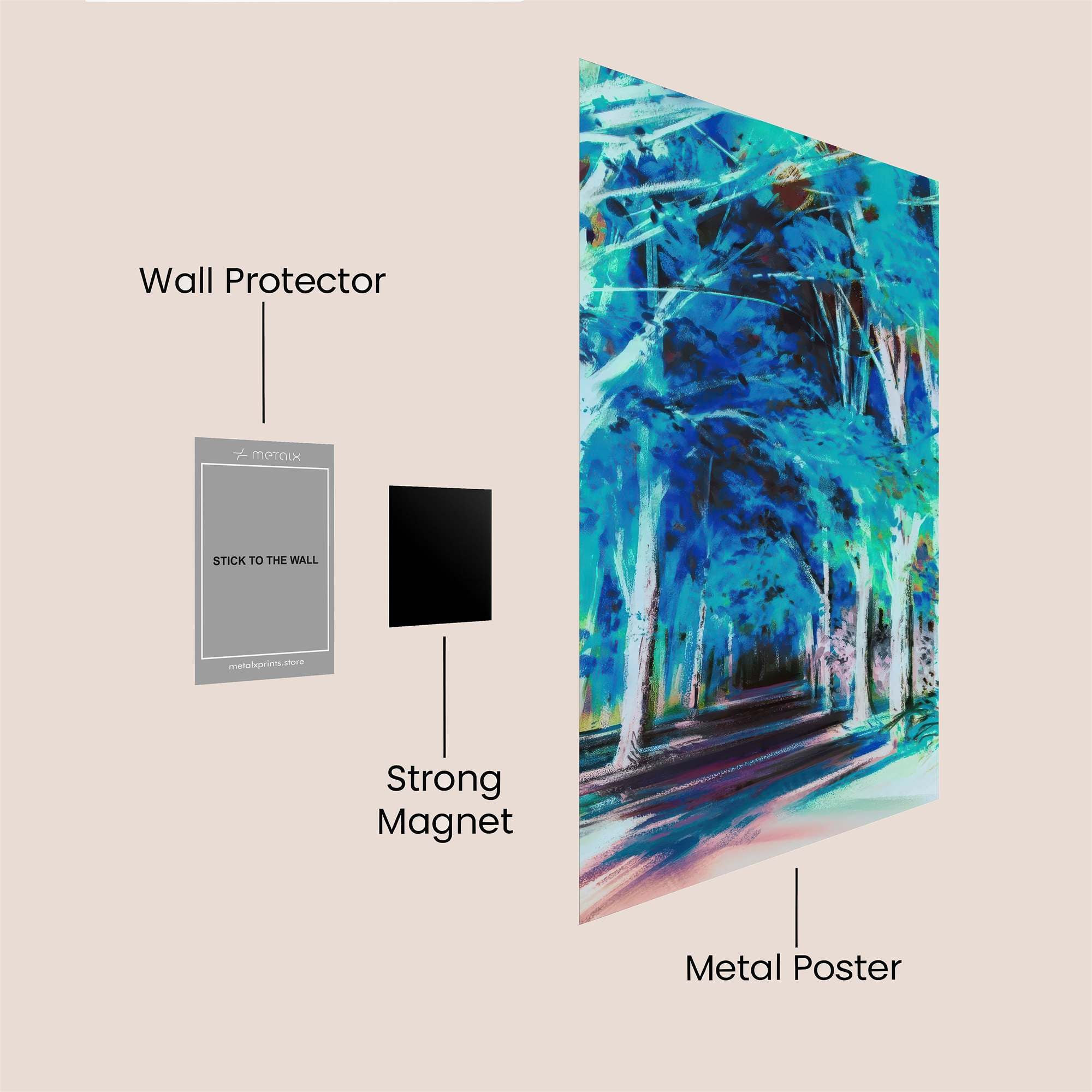 Tree Tunnel Safe Wall Magnetic / M