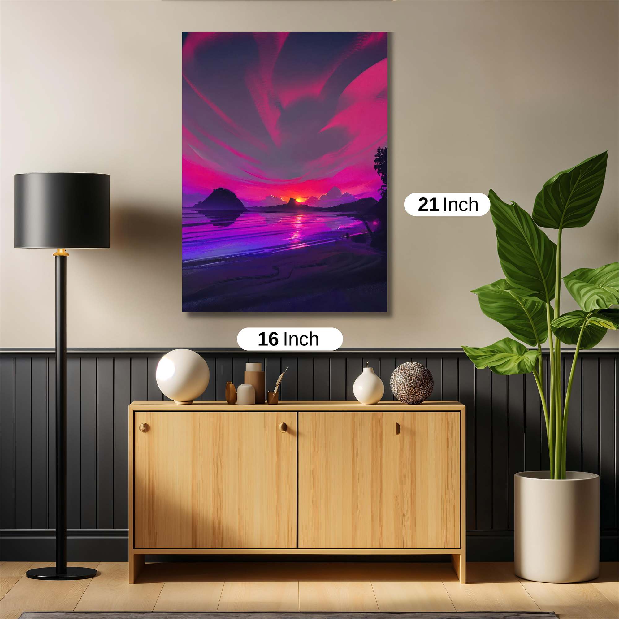 Sunset Serenity Safe Wall Magnetic / M