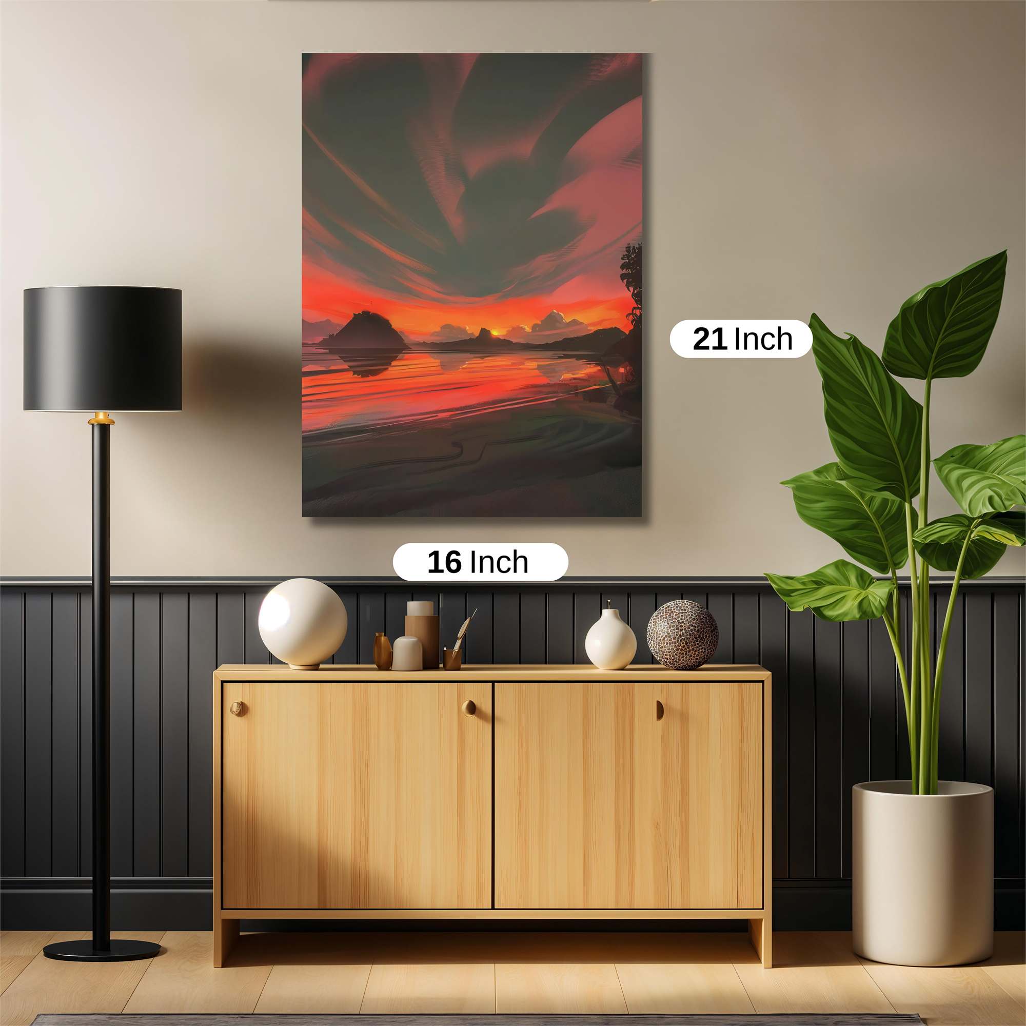 Sunset Serenity Safe Wall Magnetic / M