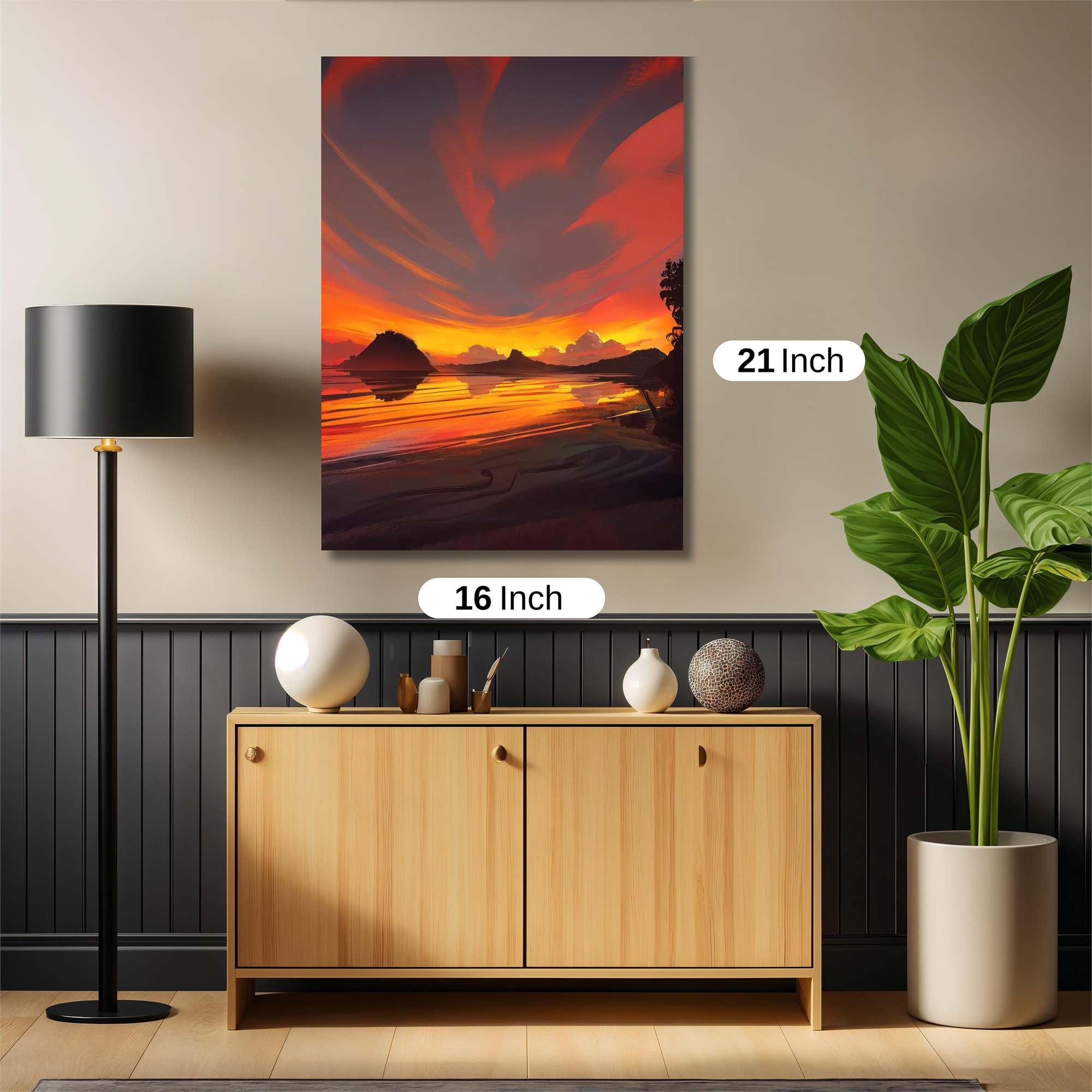 Sunset Serenity Safe Wall Magnetic / M