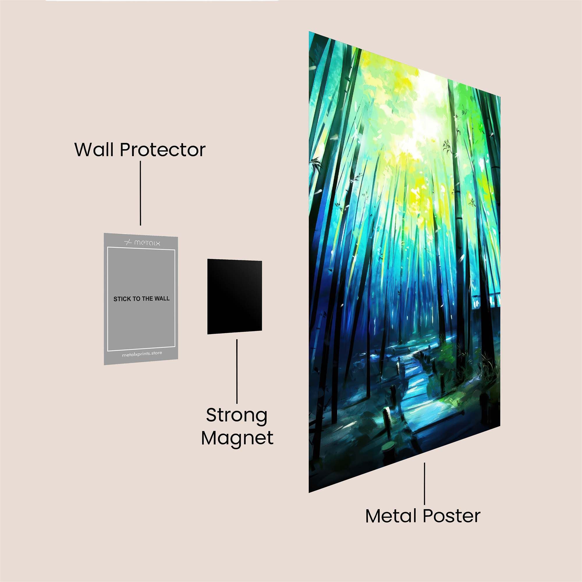 Bamboo Serenity Safe Wall Magnetic / M