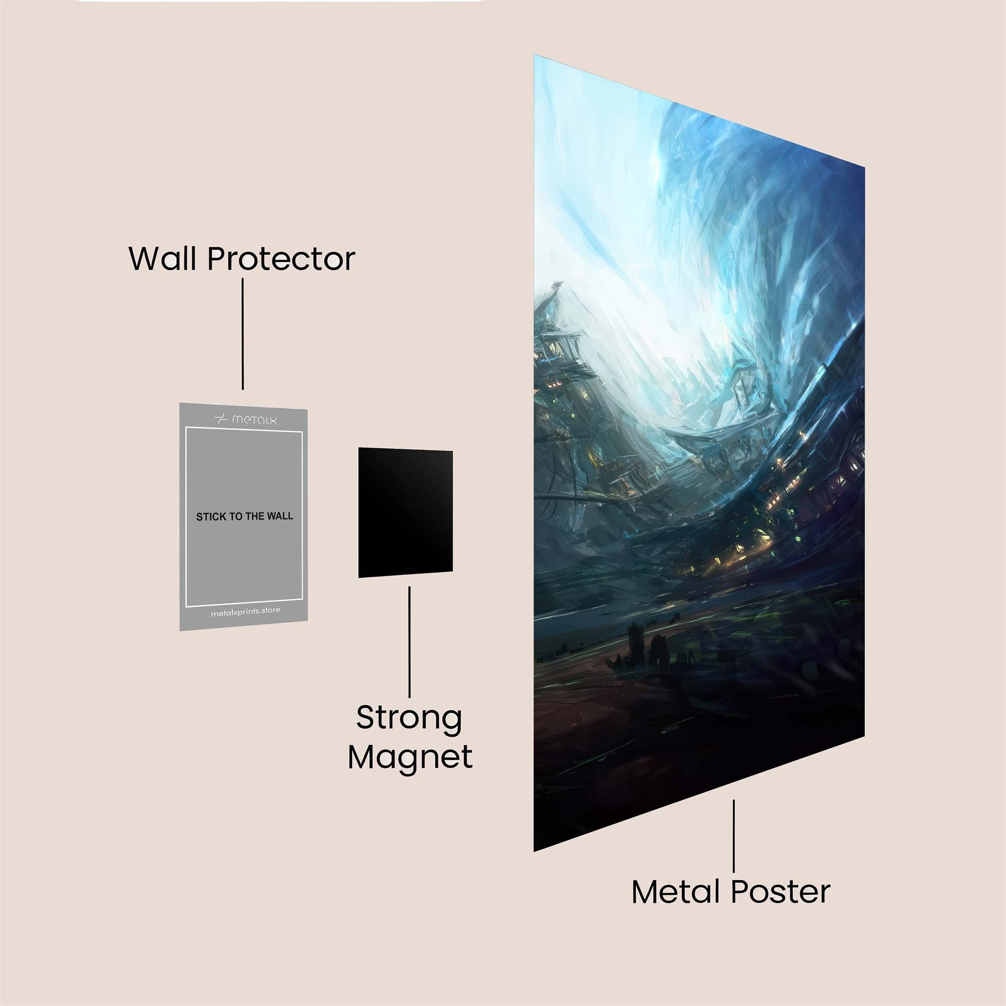 Skyward Dream Safe Wall Magnetic / M