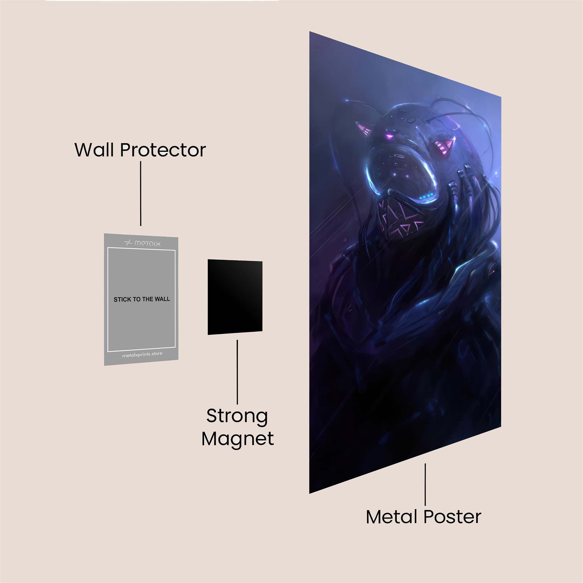 Cyberpunk Gloom Safe Wall Magnetic / M