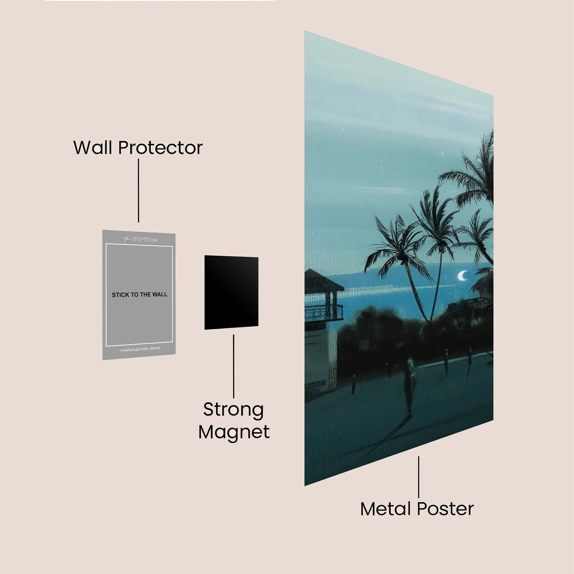Moonlit Escape Safe Wall Magnetic / M