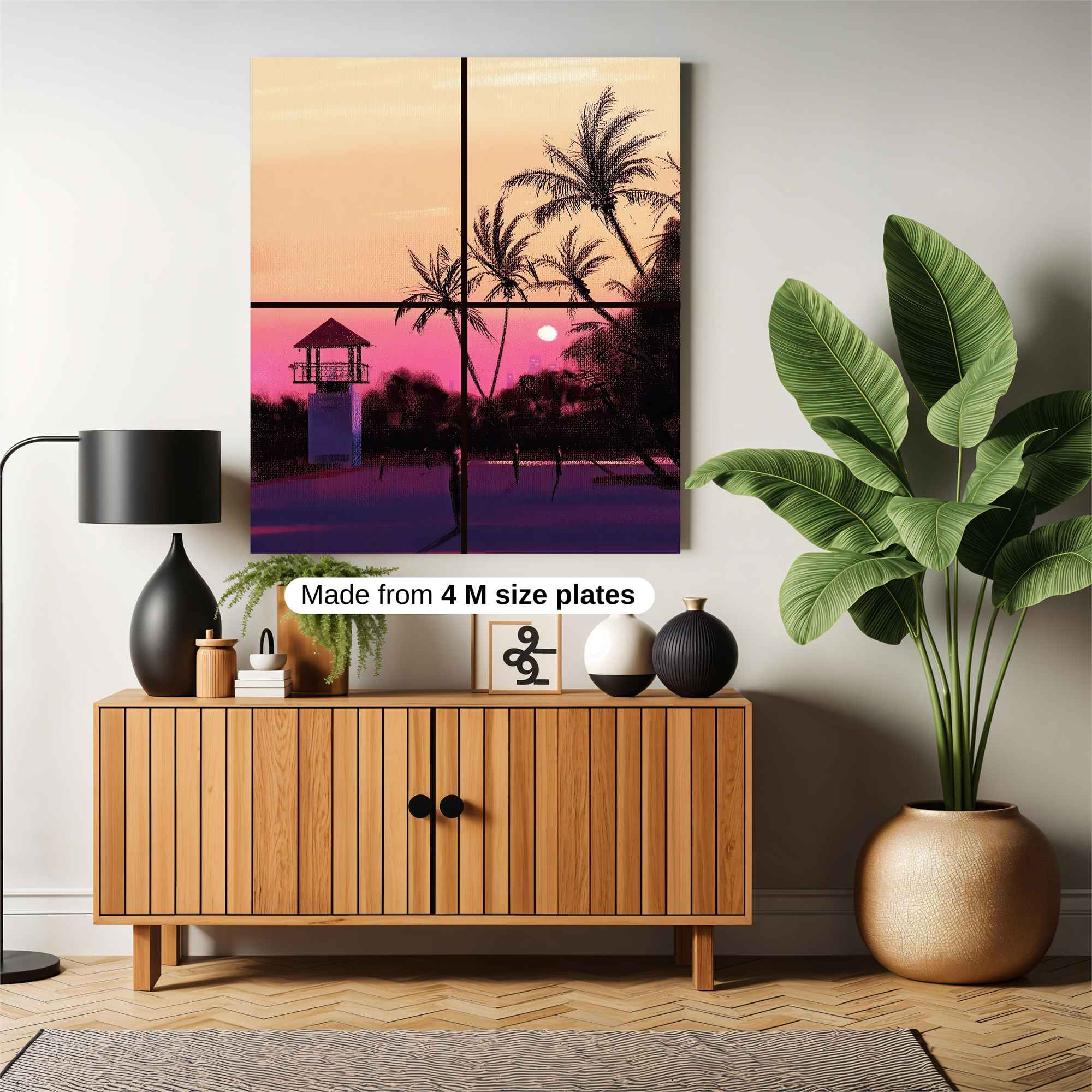 Sunset Serenity Safe Wall Magnetic / M
