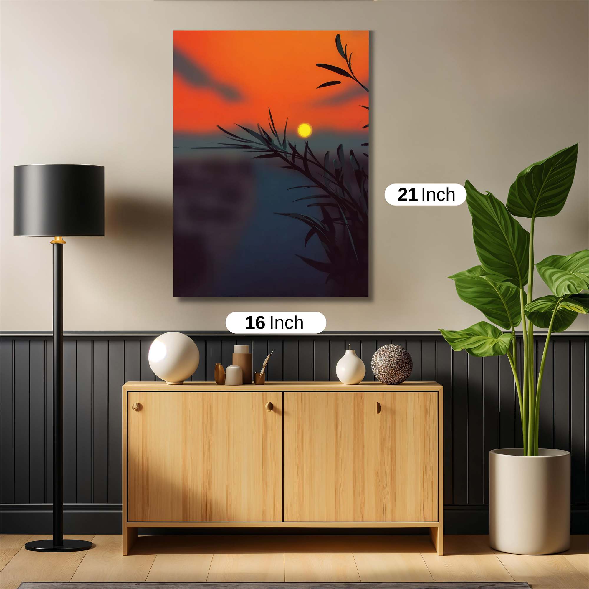 Sunset Serenity Safe Wall Magnetic / M