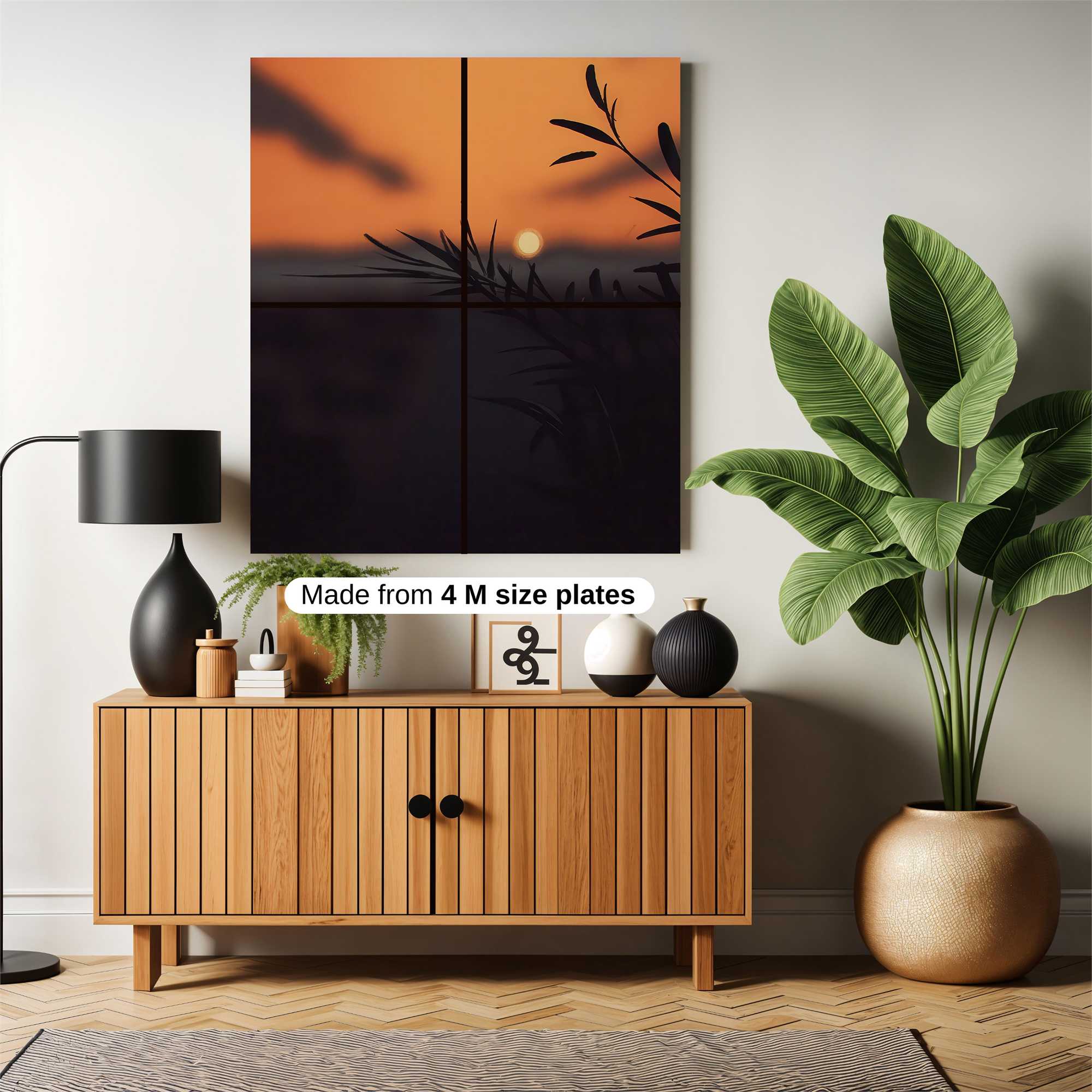 Sunset Silhouette Safe Wall Magnetic / M