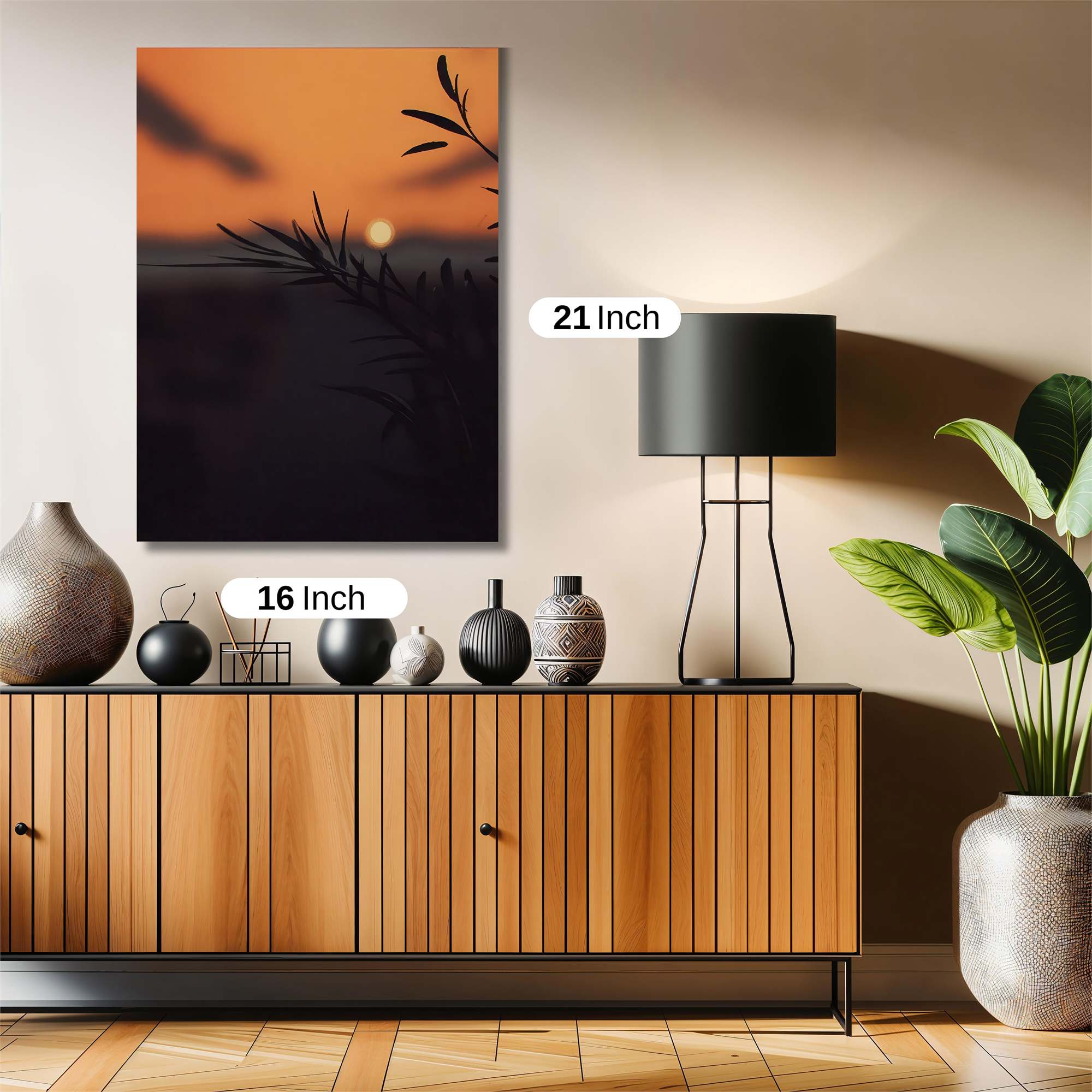 Sunset Silhouette Safe Wall Magnetic / M