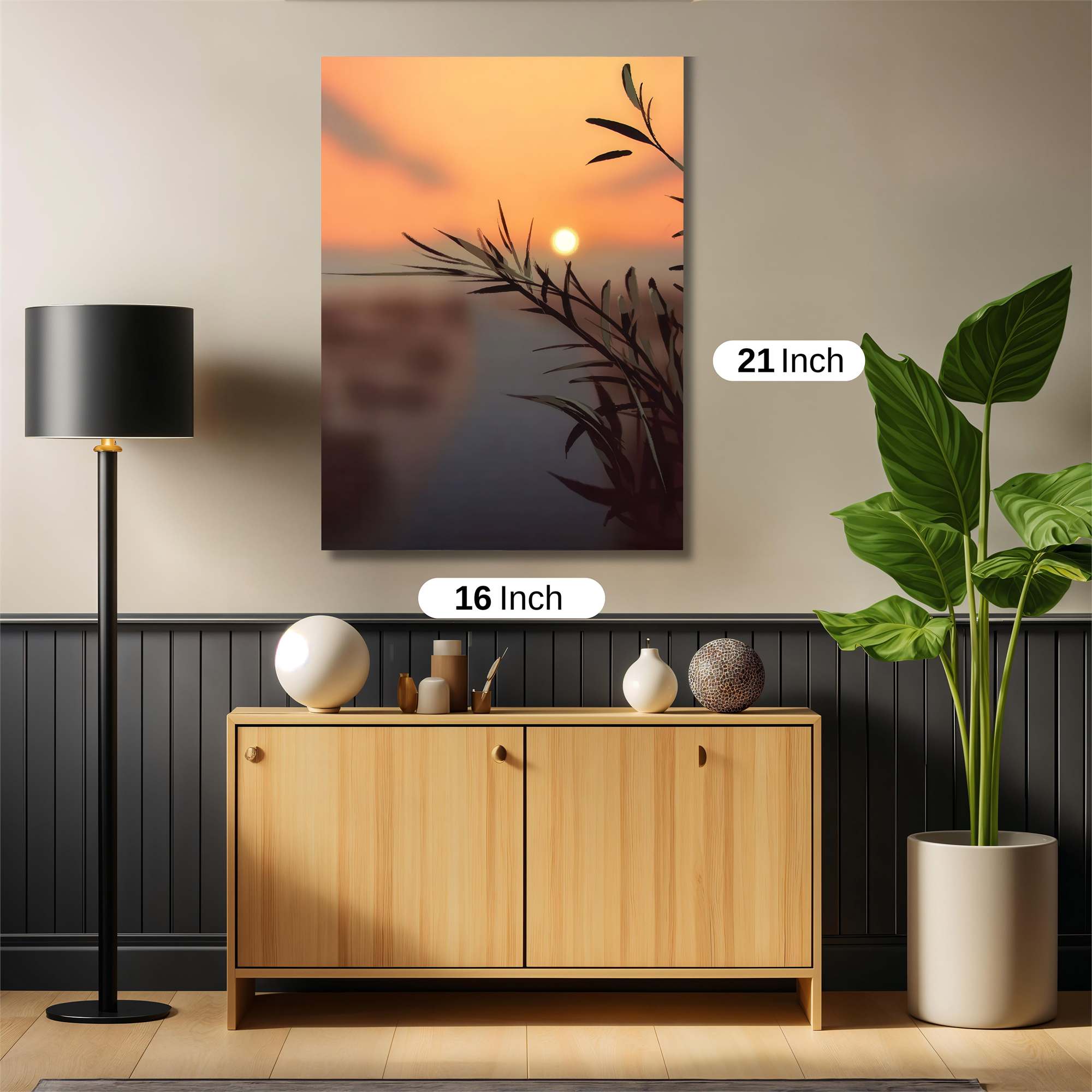 Sunset Serenity Safe Wall Magnetic / M