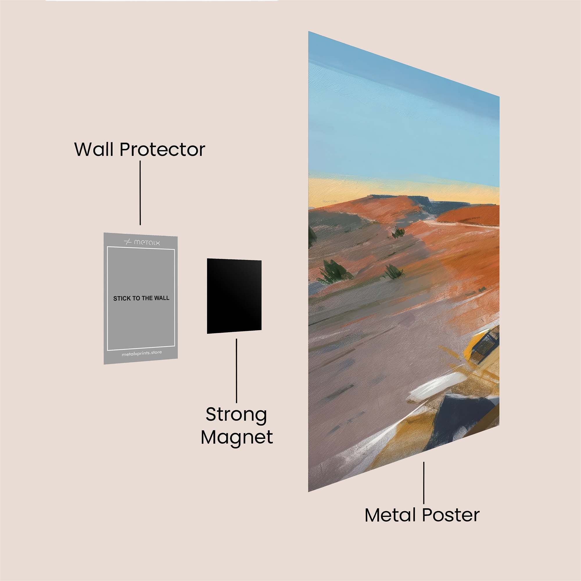 Sunset Serenity Safe Wall Magnetic / M