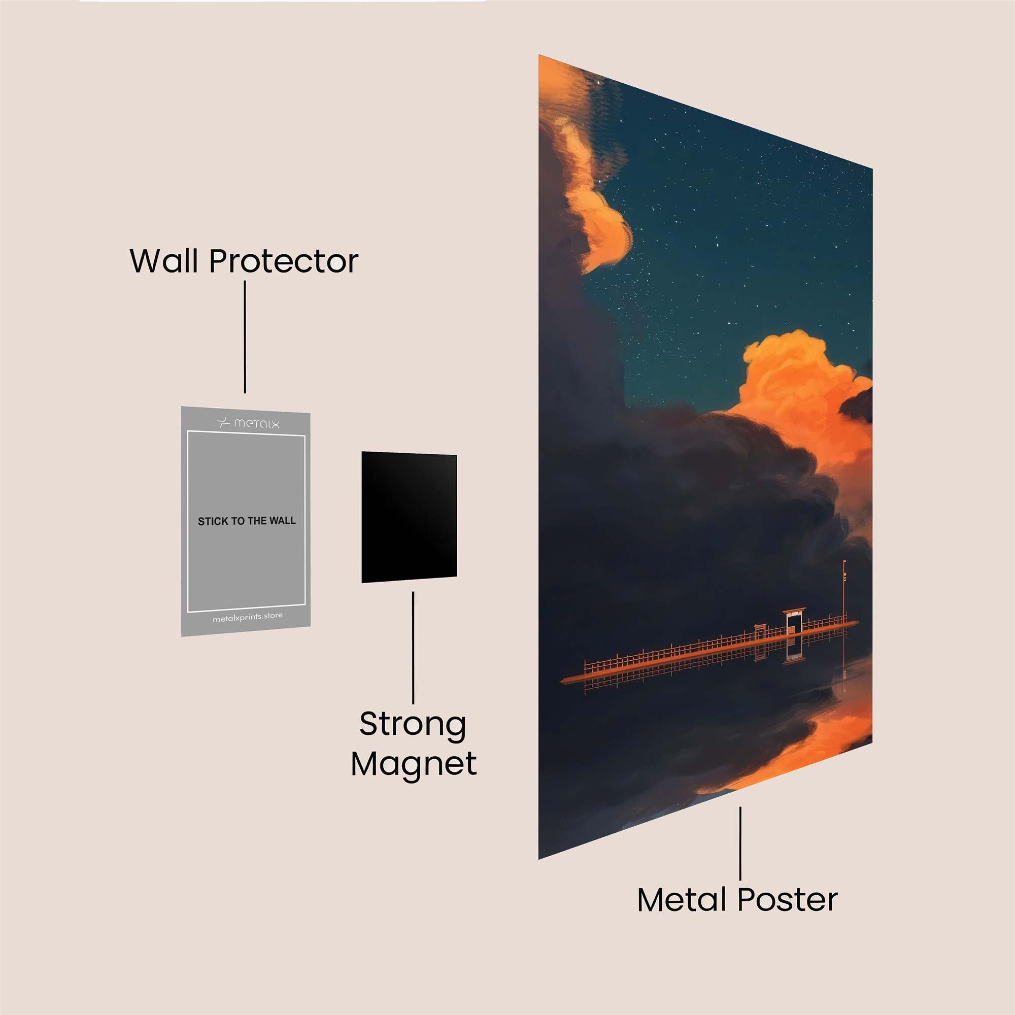 Twilight Serenity Safe Wall Magnetic / M