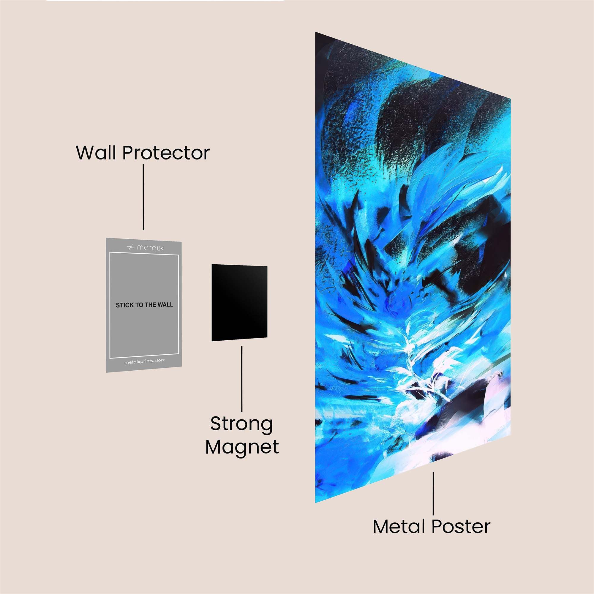 Azure Fury Safe Wall Magnetic / M