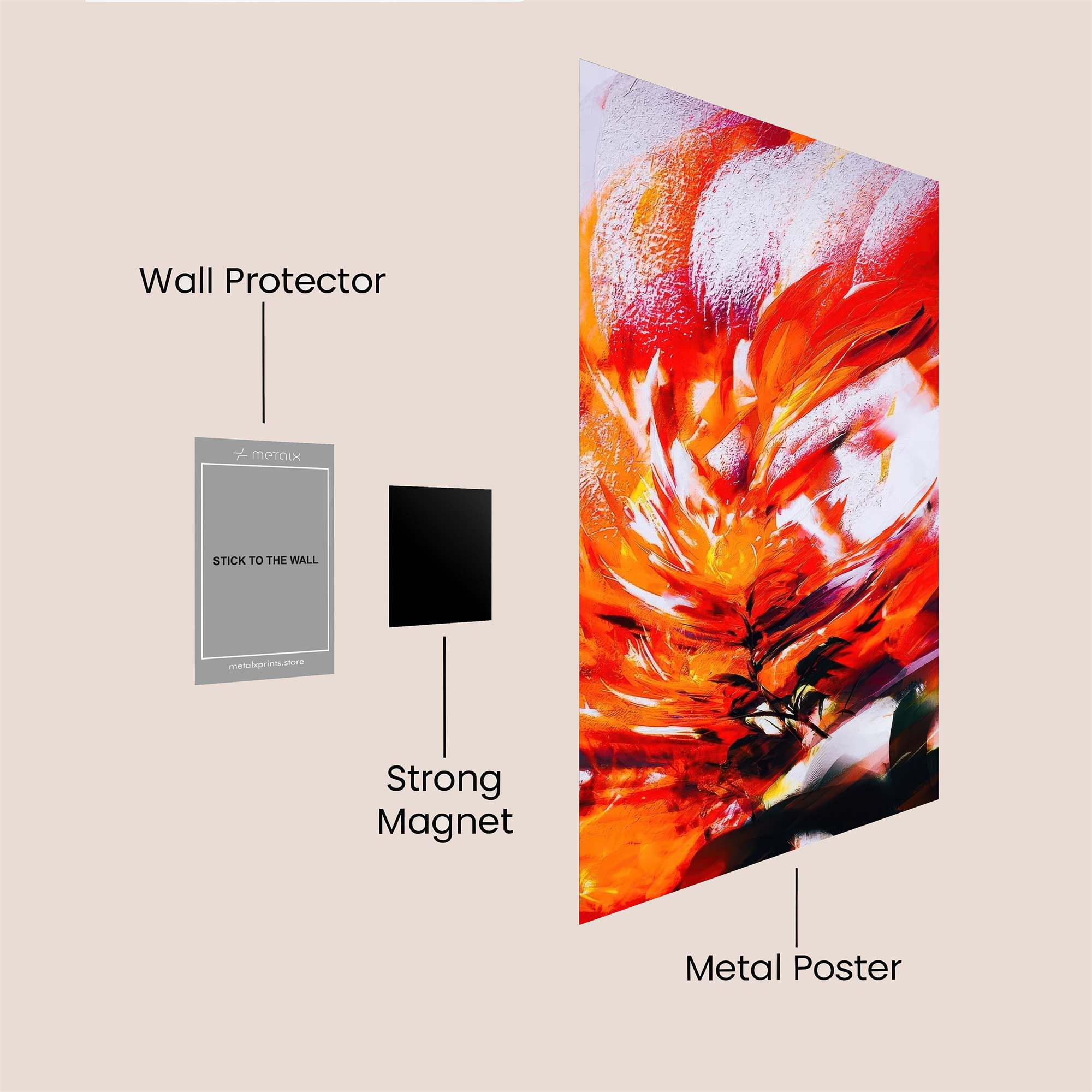 Firestorm Eruption Safe Wall Magnetic / M