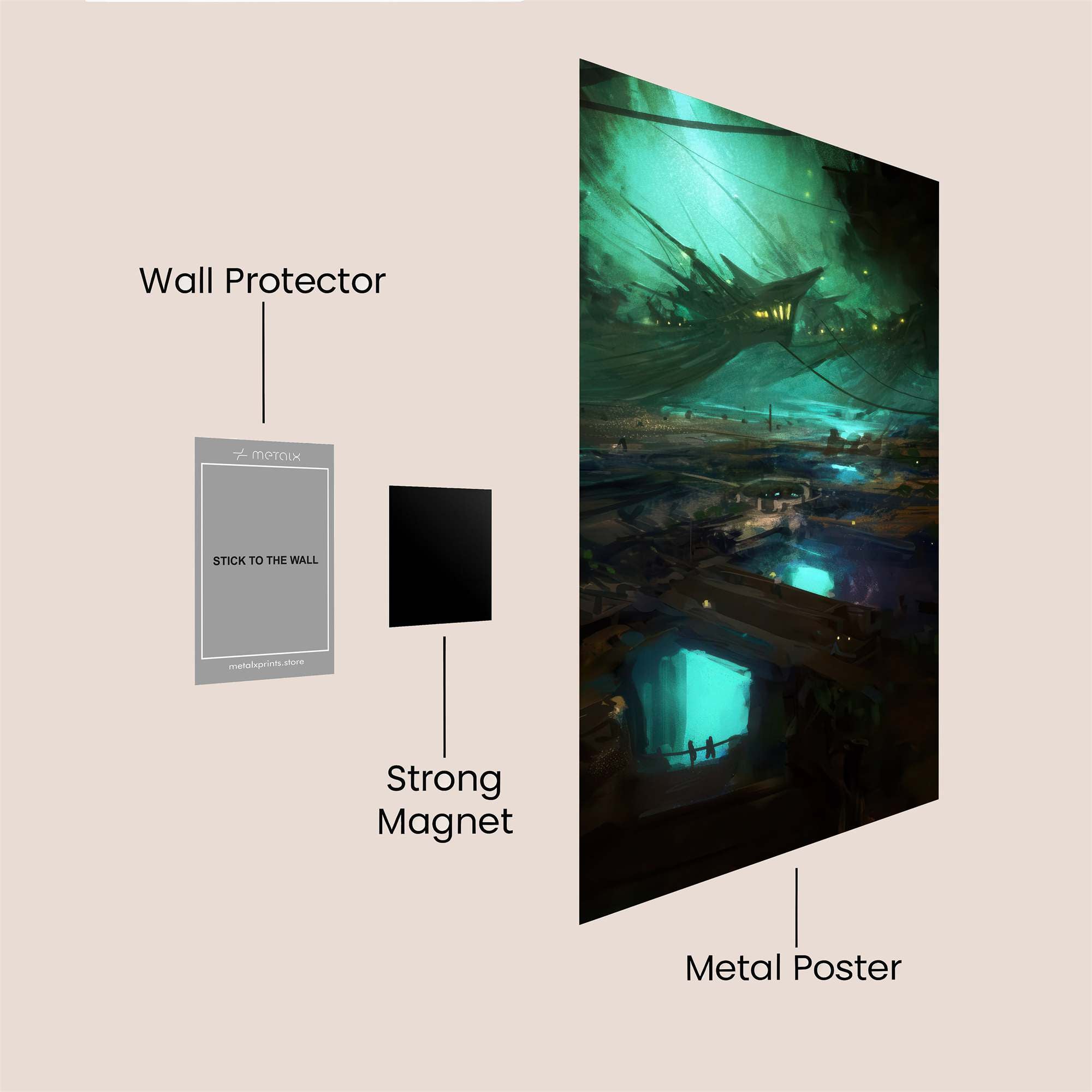 Neon Abyss Safe Wall Magnetic / M