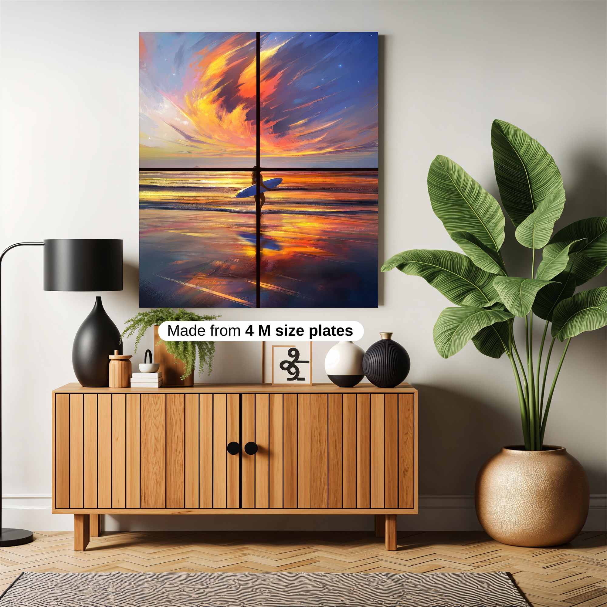 Surfer Serenity Safe Wall Magnetic / M