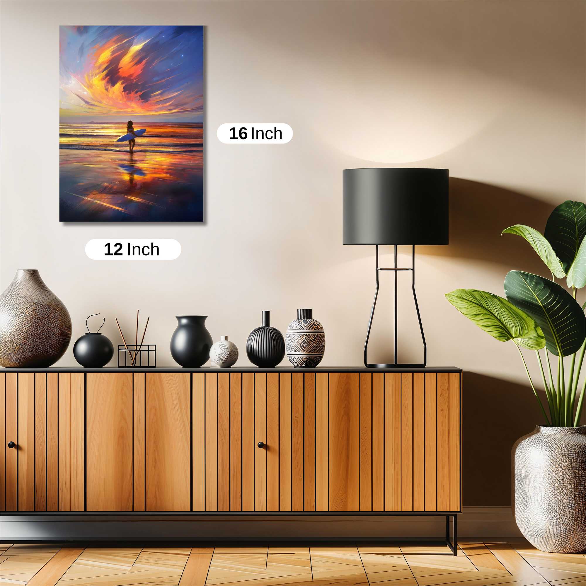 Surfer Serenity Safe Wall Magnetic / M