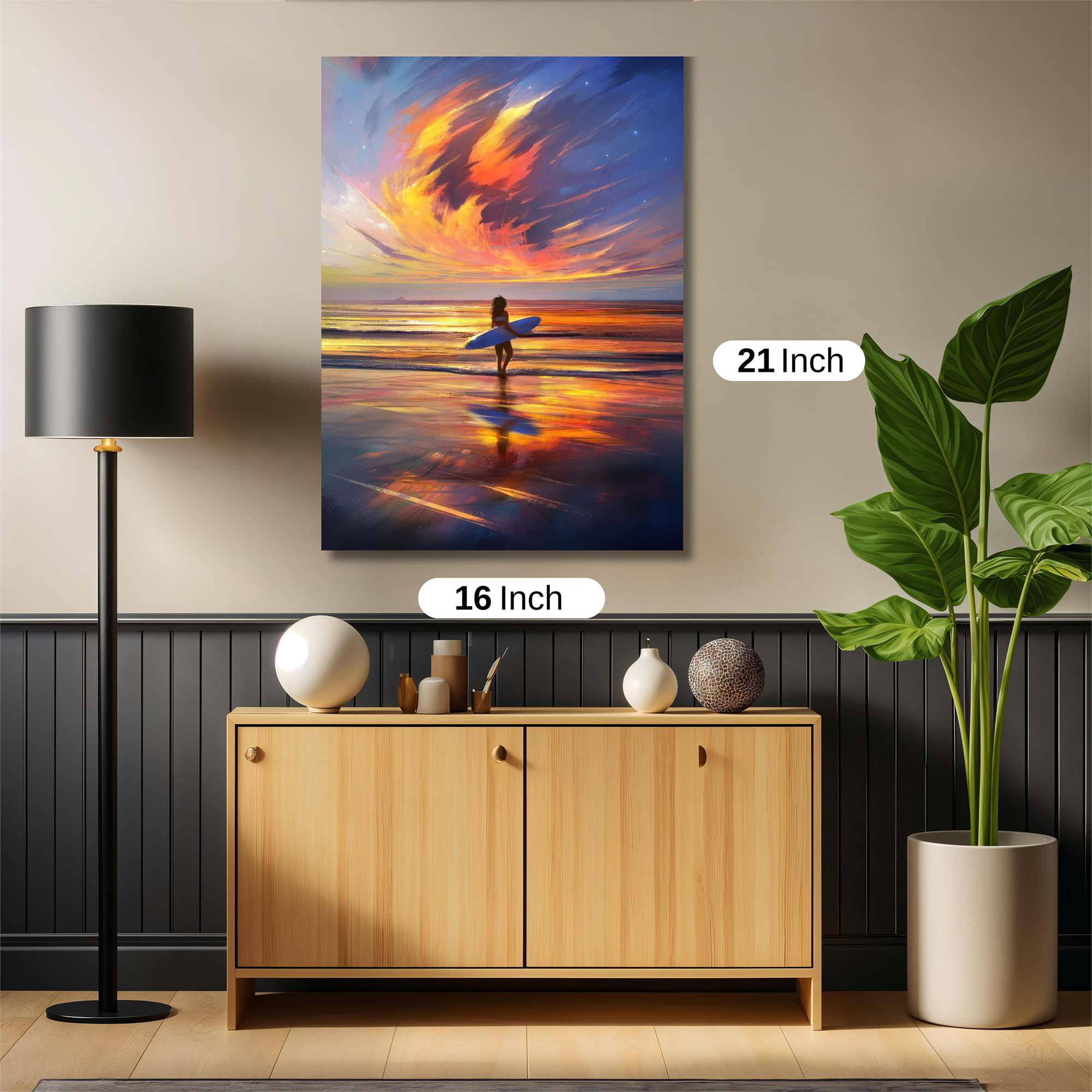 Surfer Serenity Safe Wall Magnetic / M