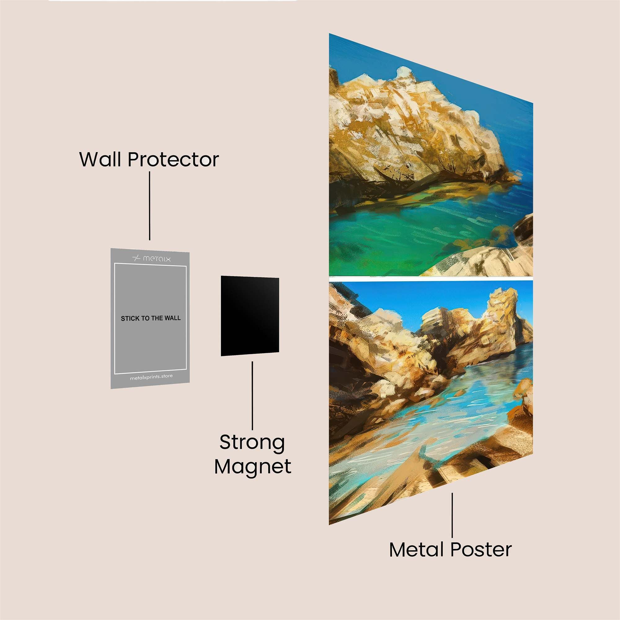Azure Serenity Safe Wall Magnetic / M