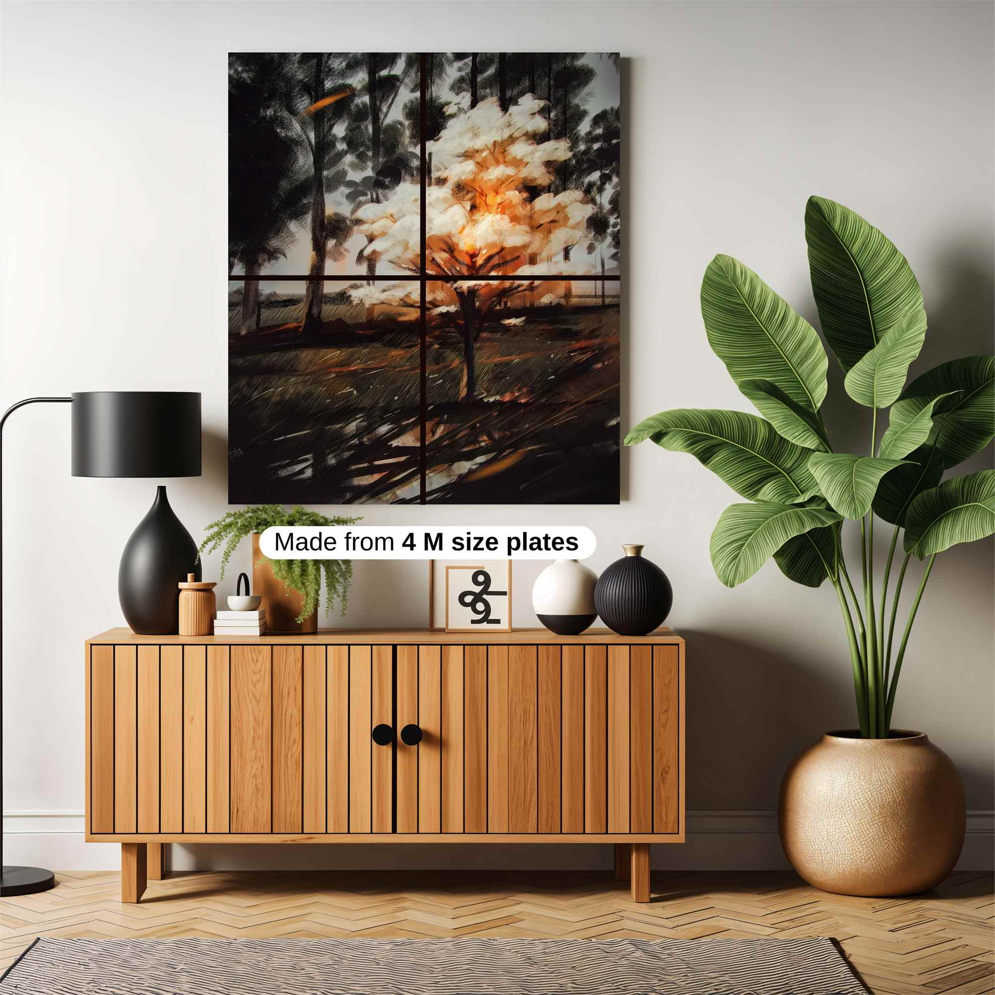 Blazing Tree Safe Wall Magnetic / M