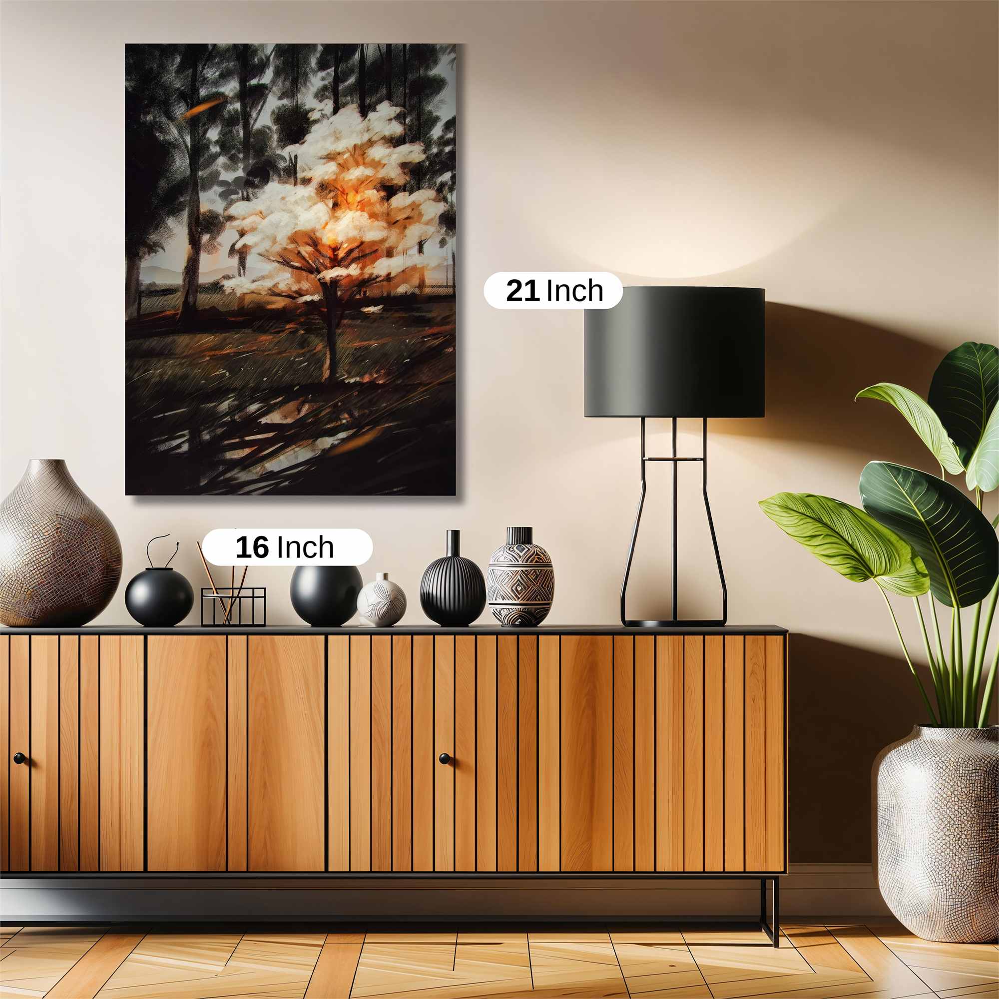 Blazing Tree Safe Wall Magnetic / M