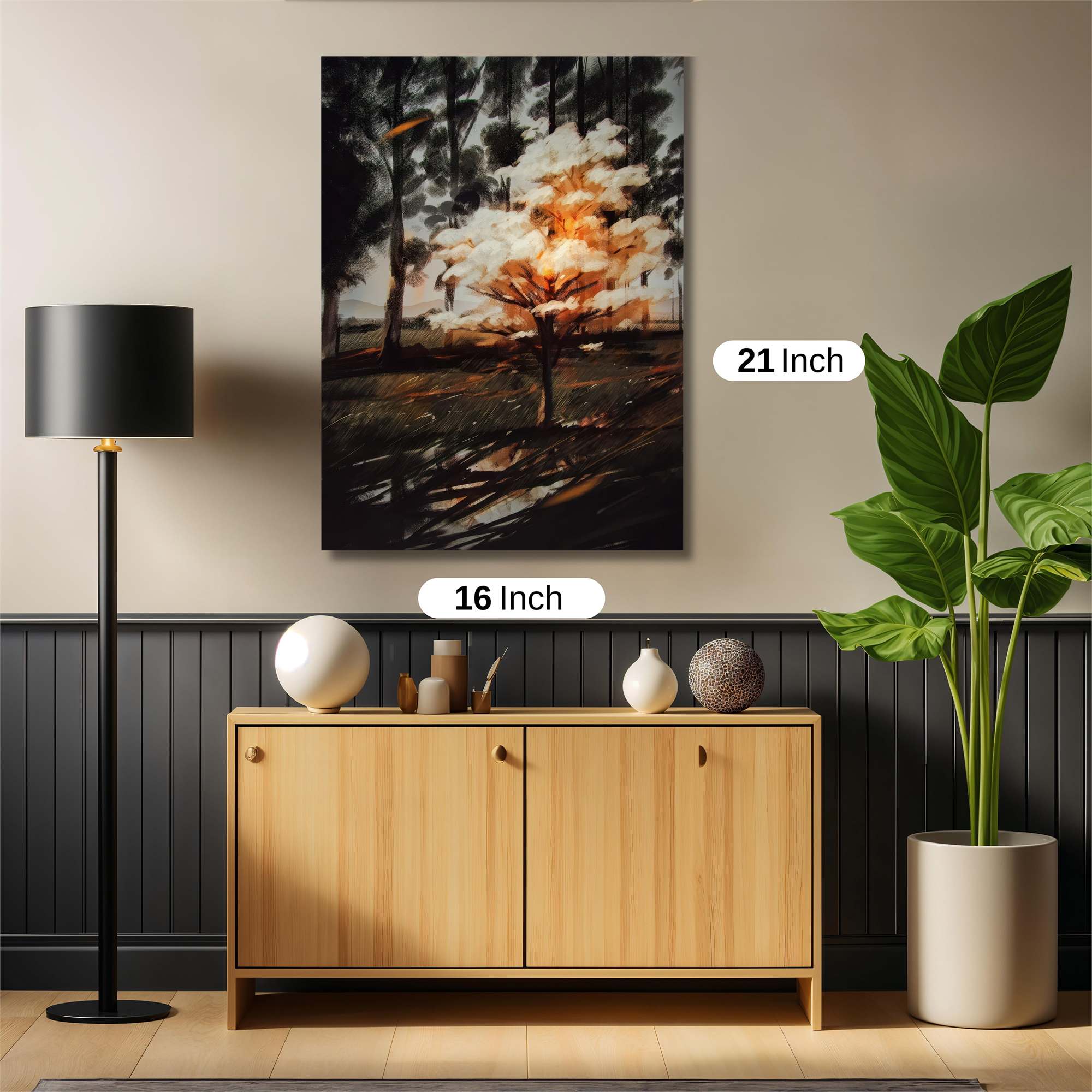 Blazing Tree Safe Wall Magnetic / M