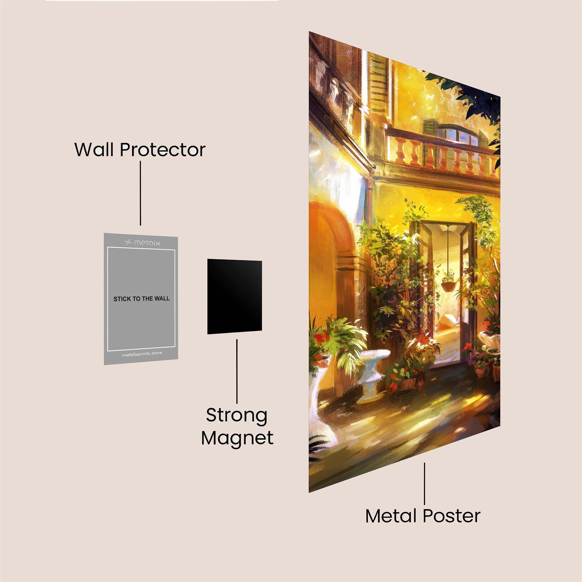 Sunlit Serenity Safe Wall Magnetic / M