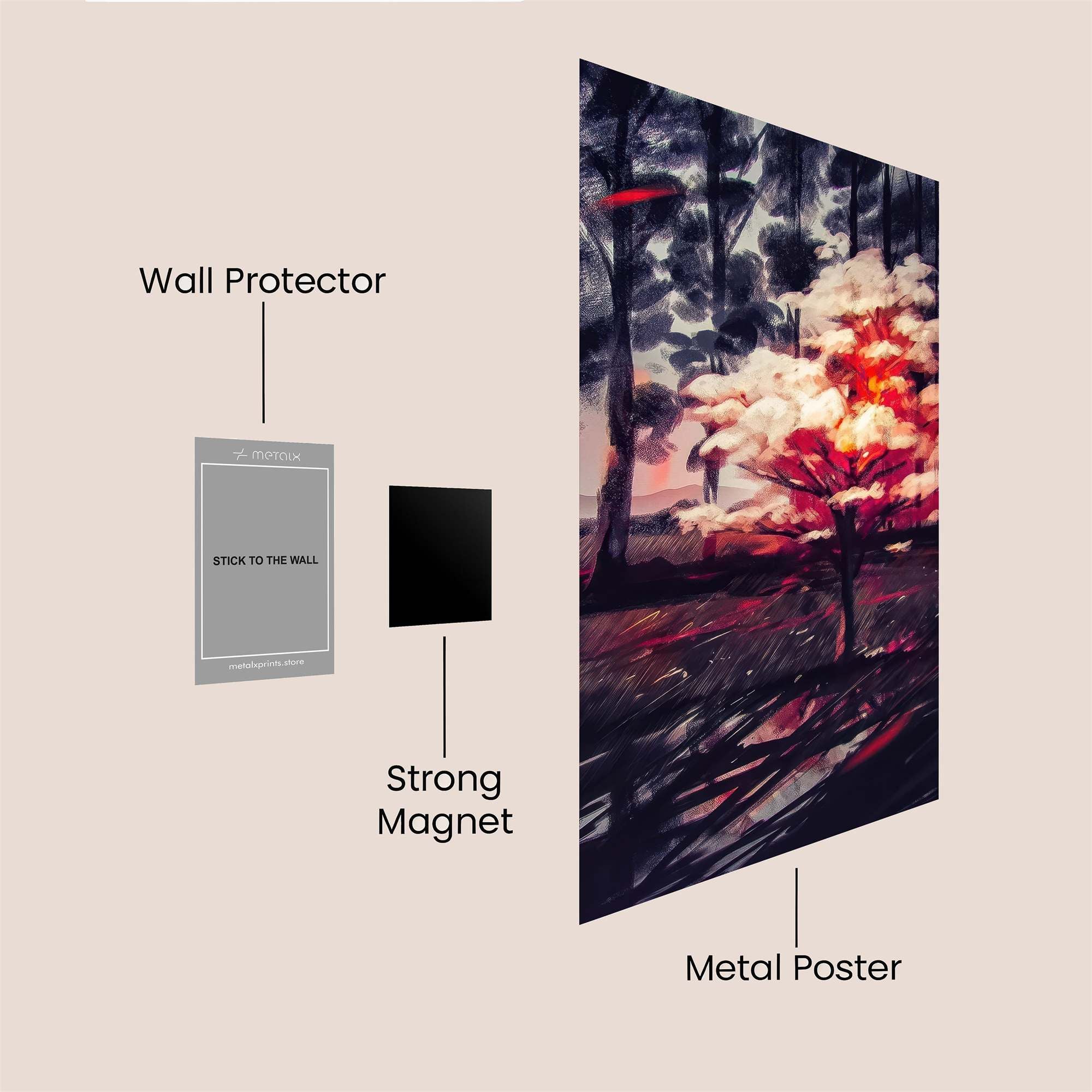 Blazing Serenity Safe Wall Magnetic / M