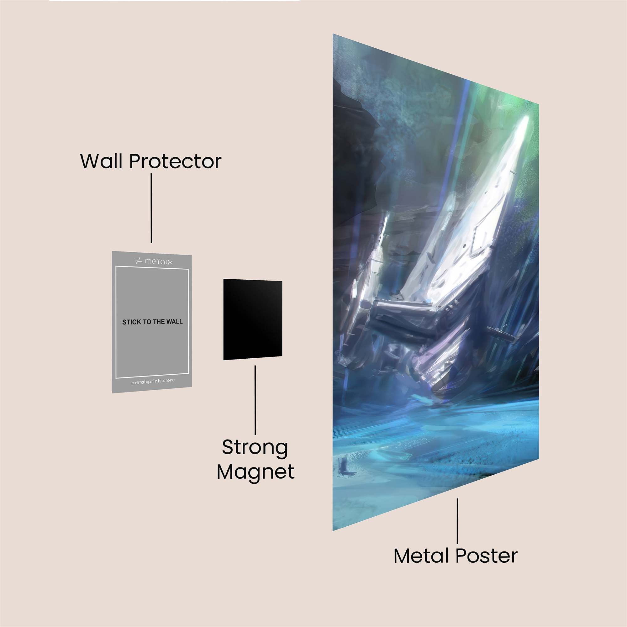 Starship Descent Safe Wall Magnetic / M