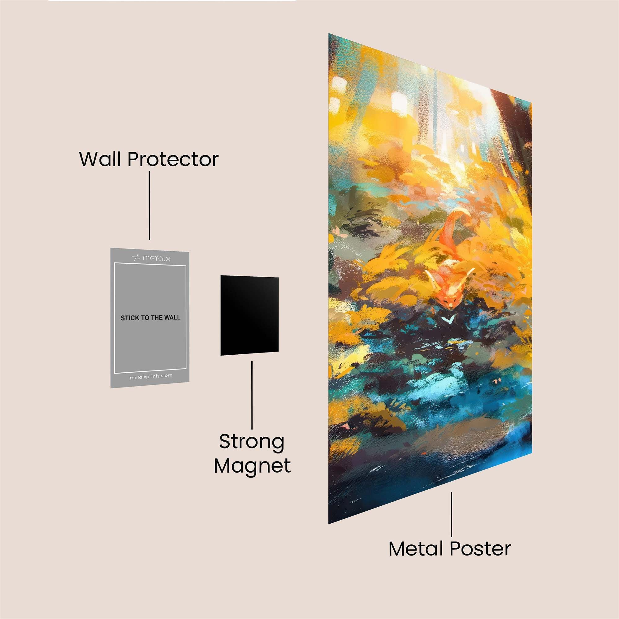 Fox Enchantment Safe Wall Magnetic / M