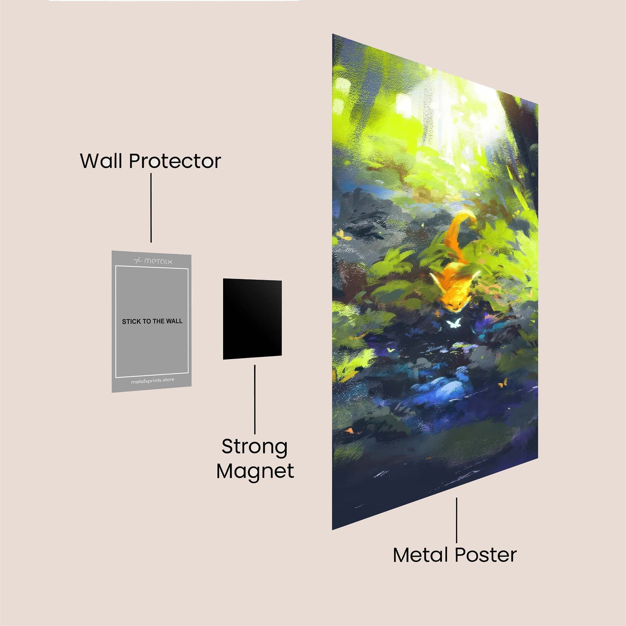 Fox Enchantment Safe Wall Magnetic / M
