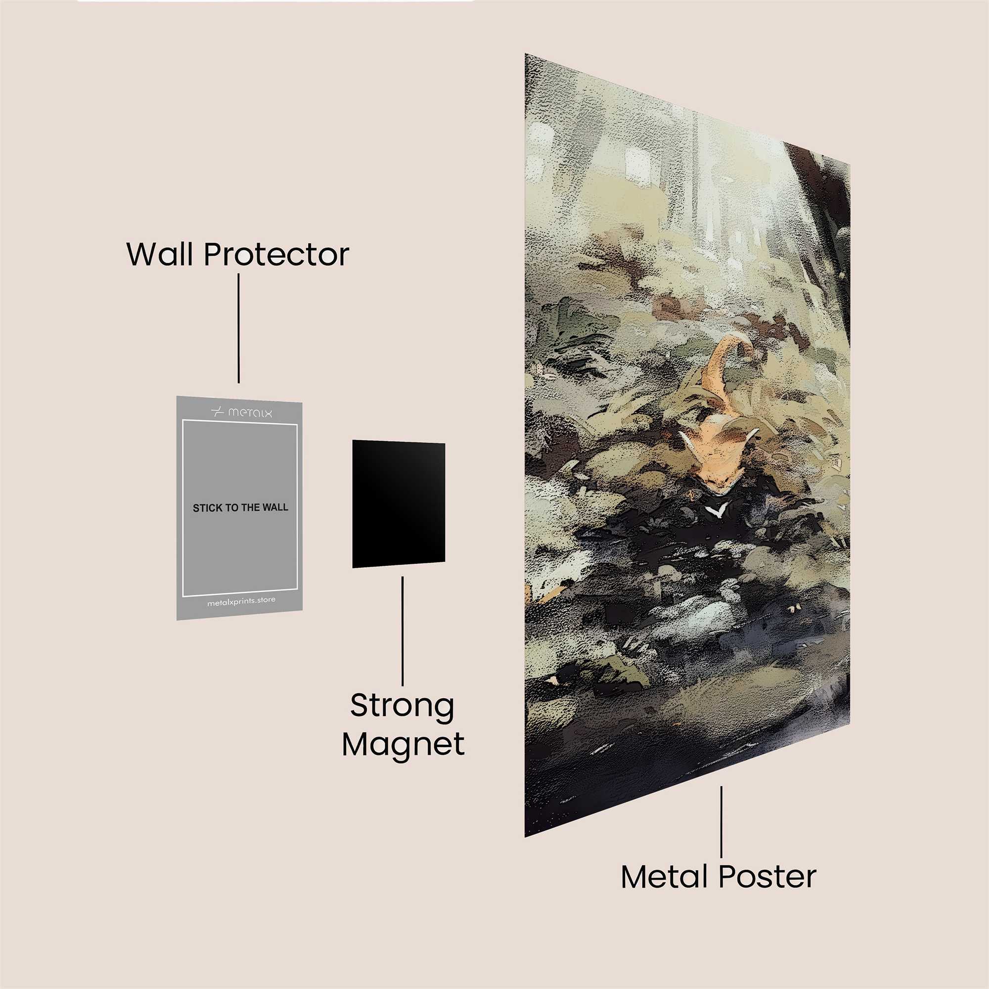 Fox Whisper Safe Wall Magnetic / M