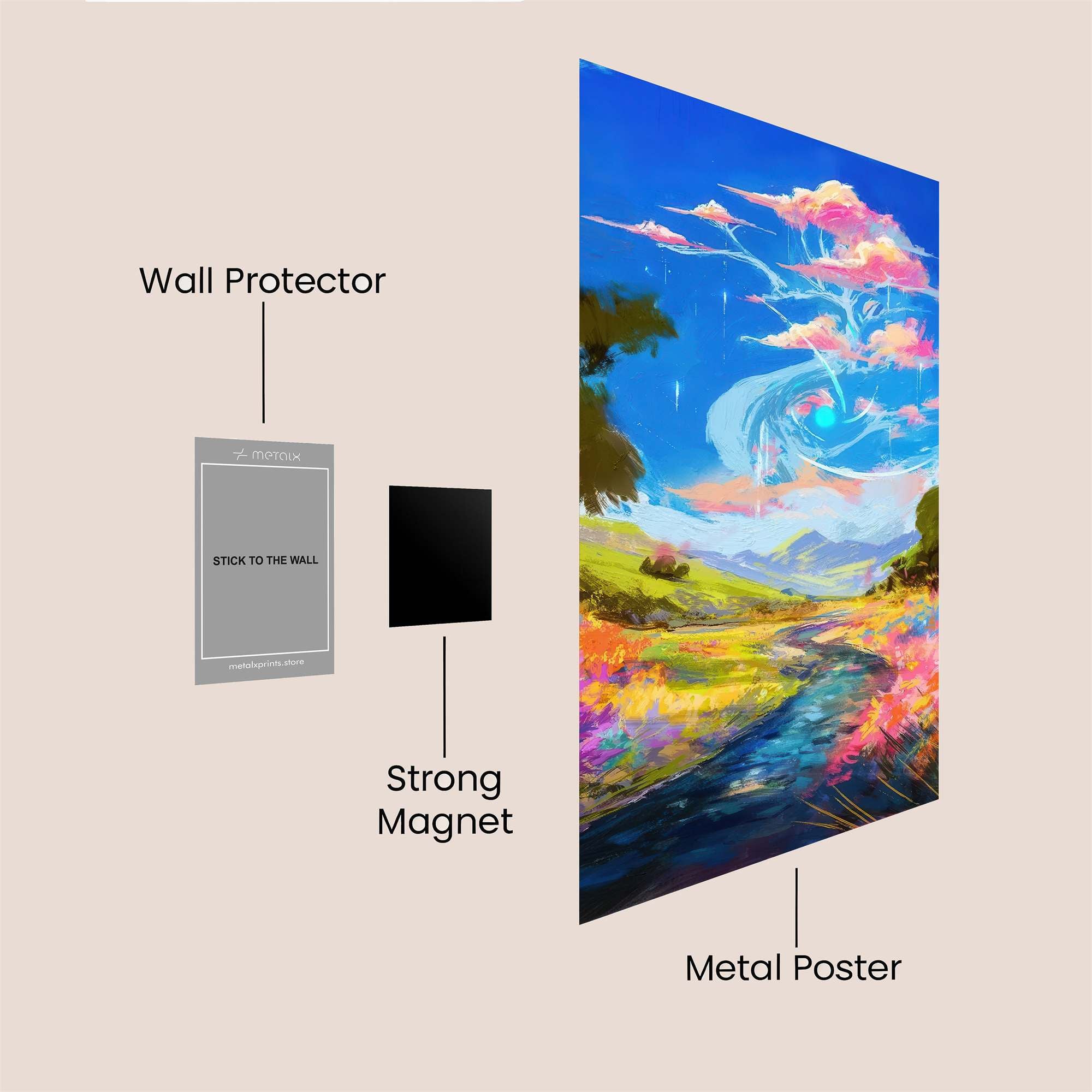SkyWhimsy Safe Wall Magnetic / M