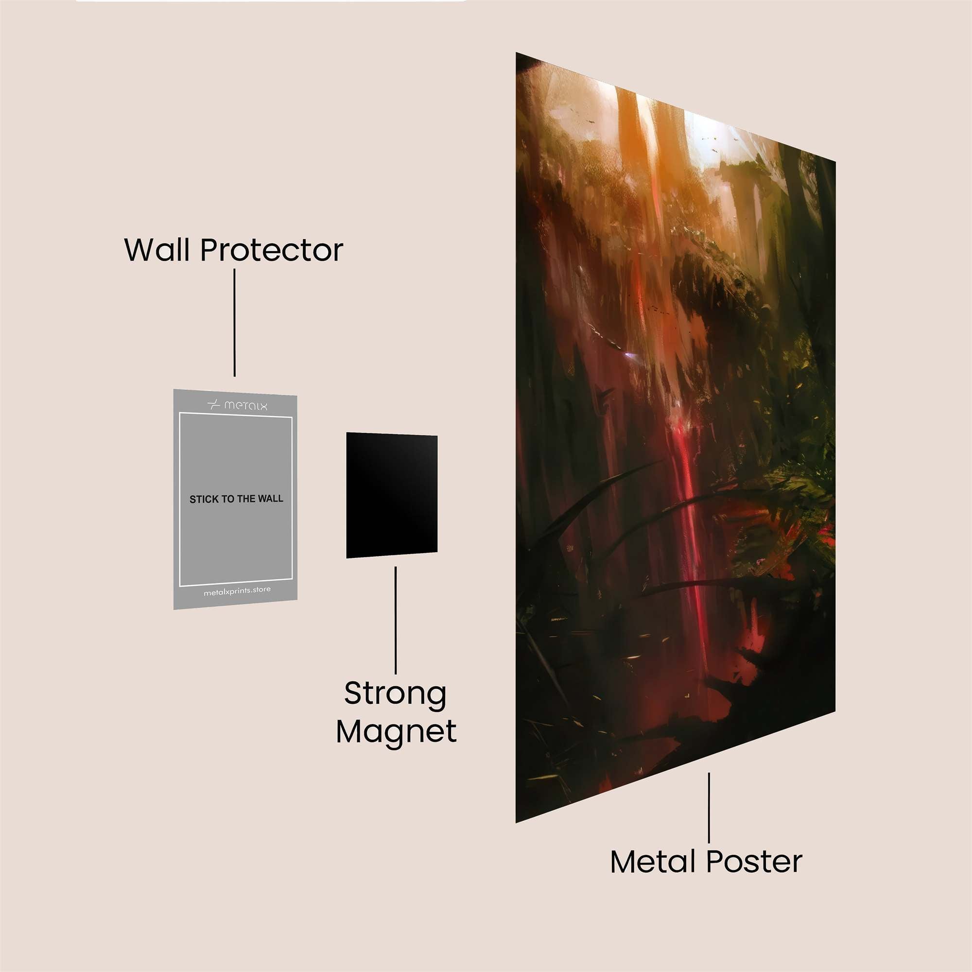 Jungle Blaze Safe Wall Magnetic / M