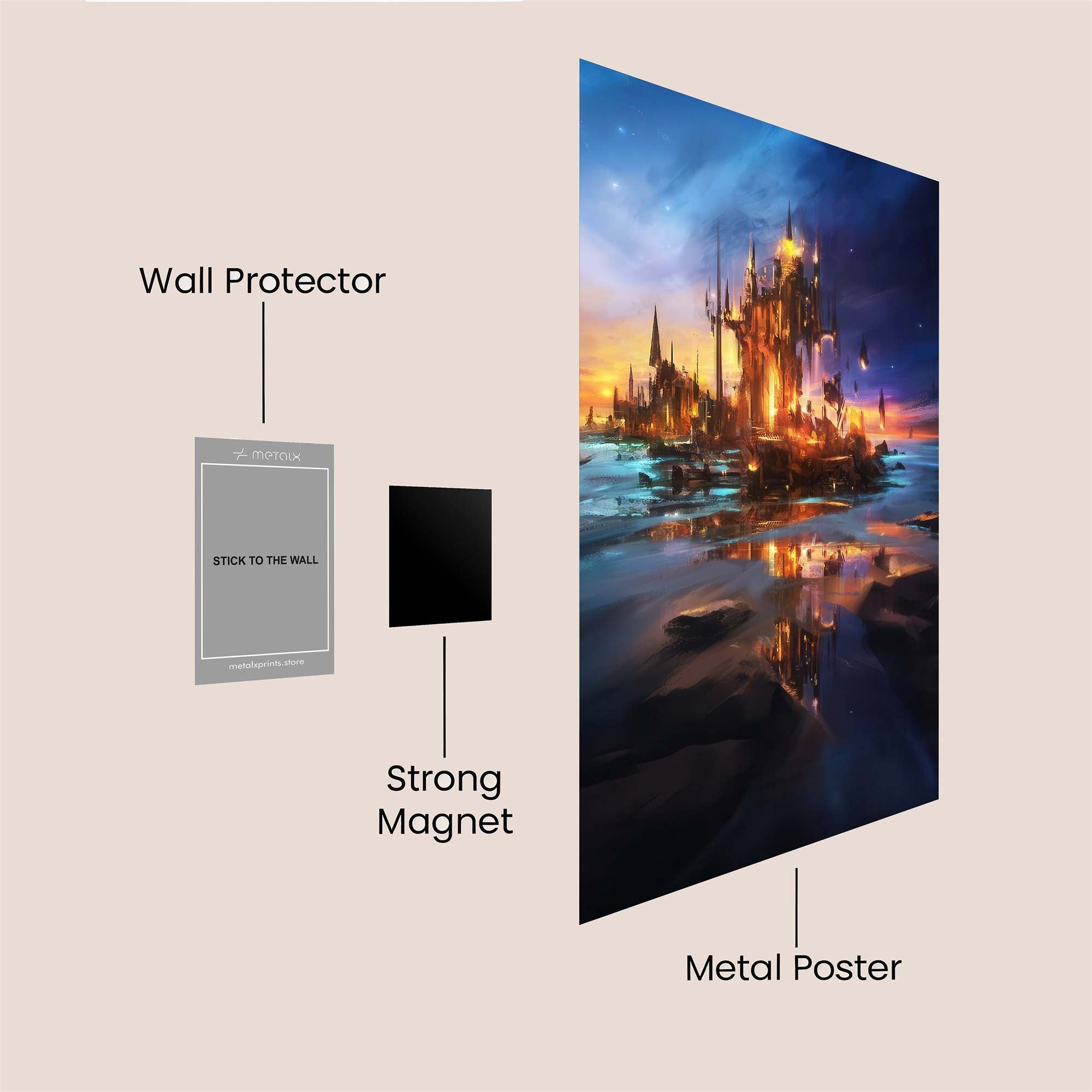 Castle Twilight Safe Wall Magnetic / M