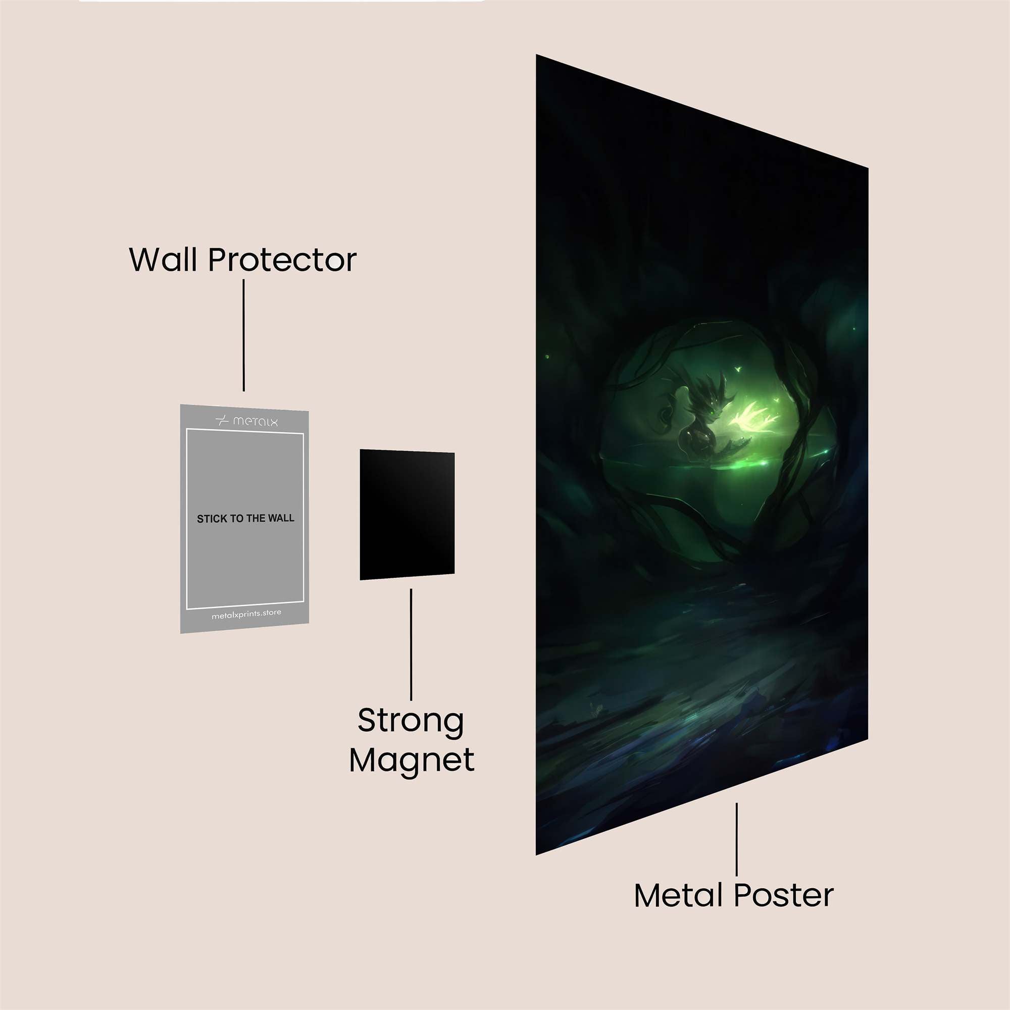 Forest Enigma Safe Wall Magnetic / M