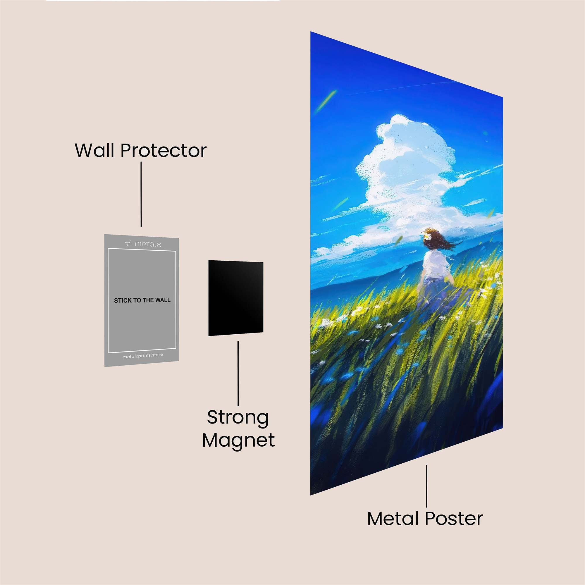 Skyward Serenity Safe Wall Magnetic / M
