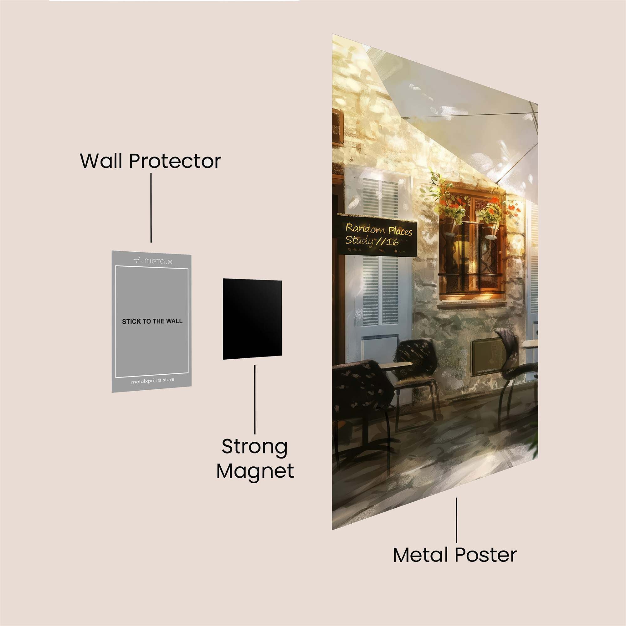 Café Serenity Safe Wall Magnetic / M