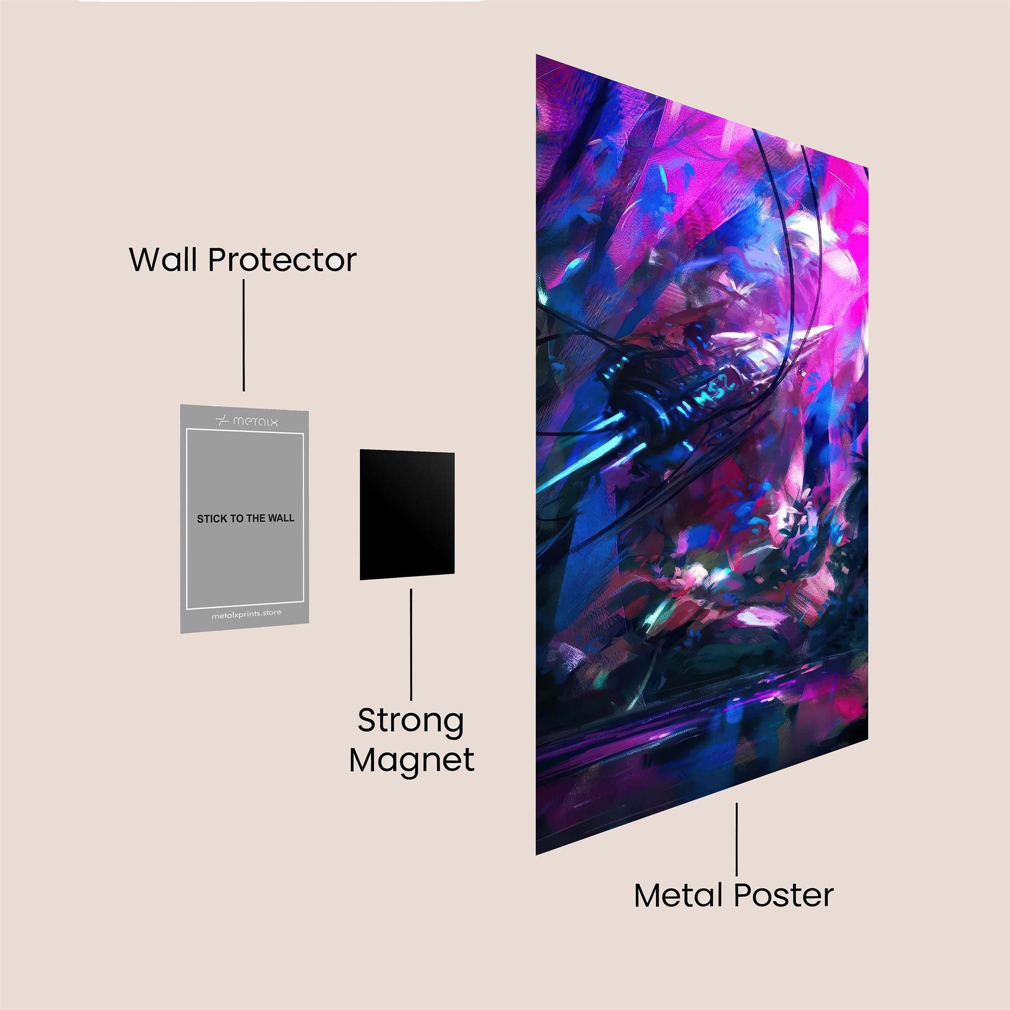 Cyberpunk Dream Safe Wall Magnetic / M