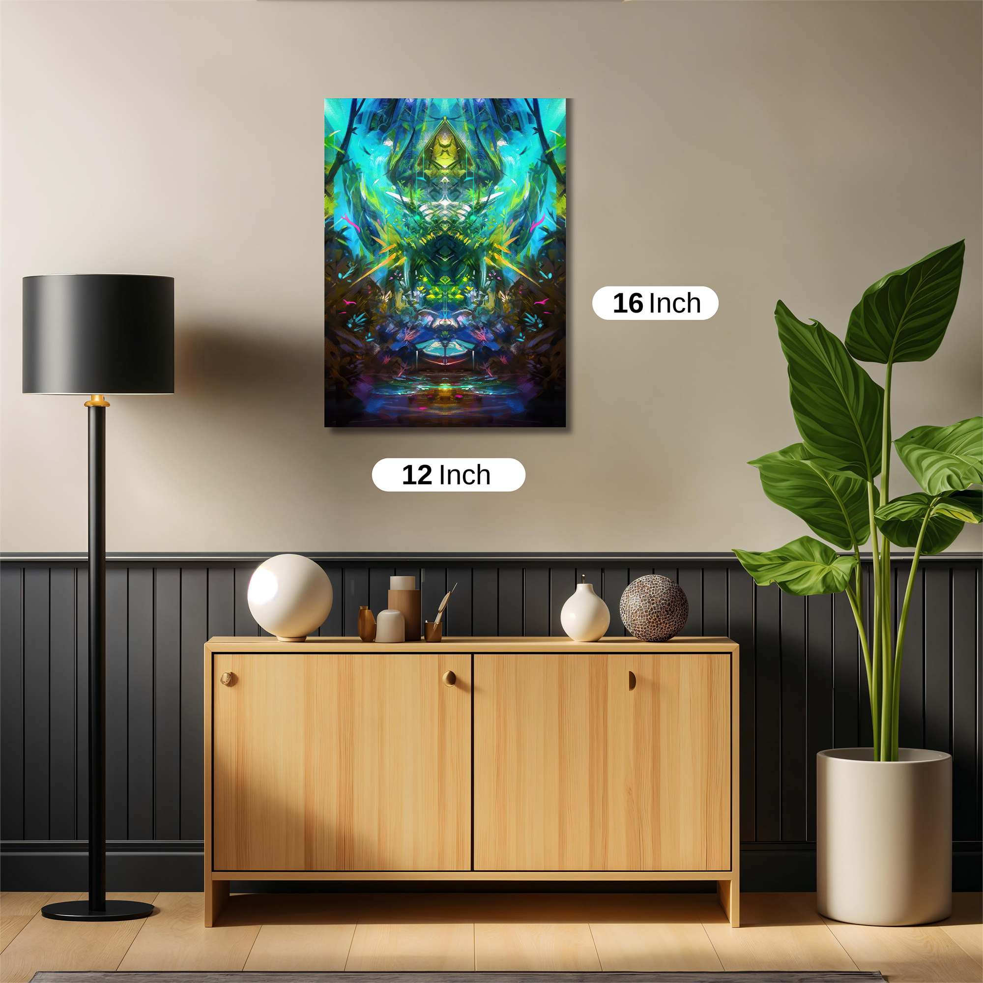 Psychedelic Vortex Safe Wall Magnetic / M