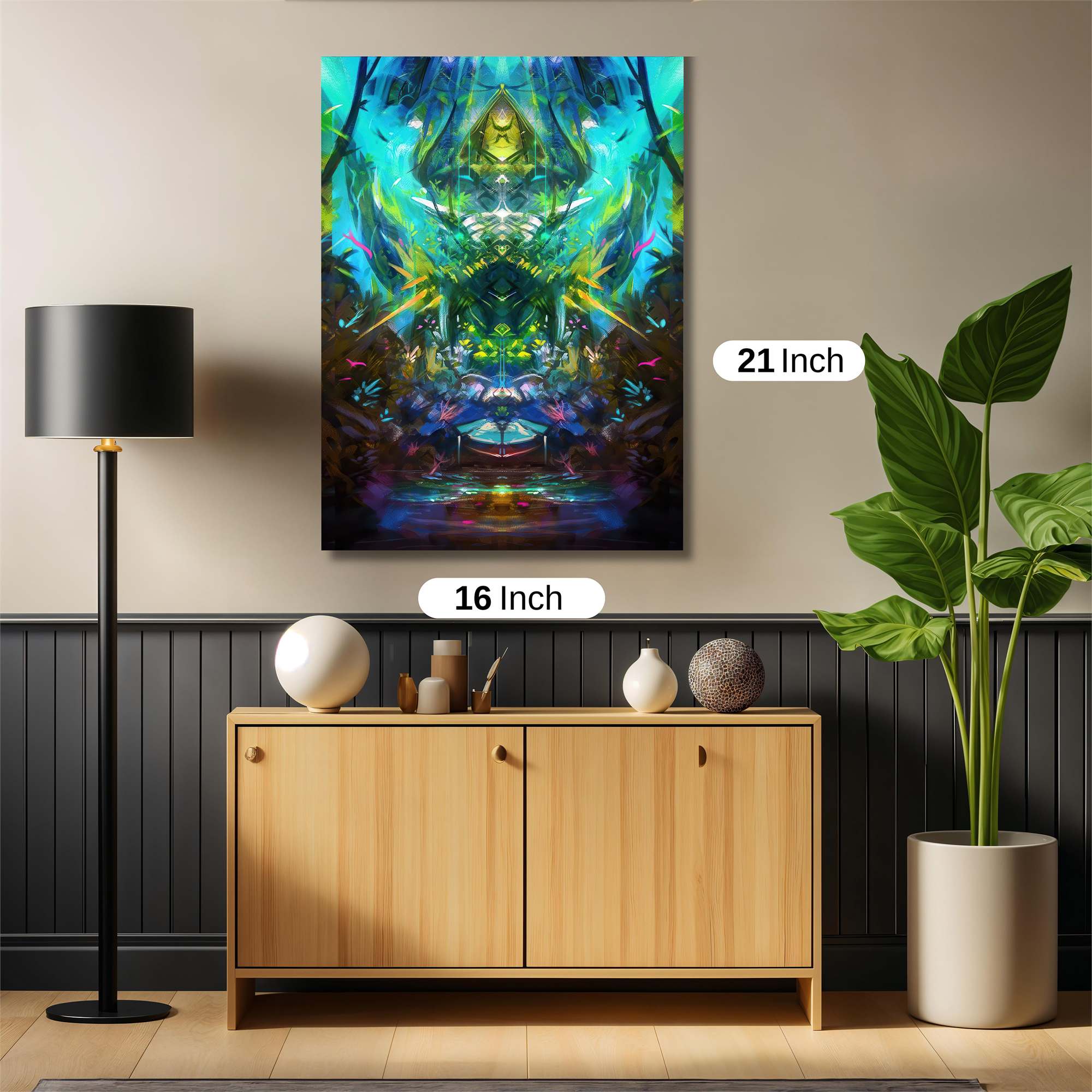 Psychedelic Vortex Safe Wall Magnetic / M