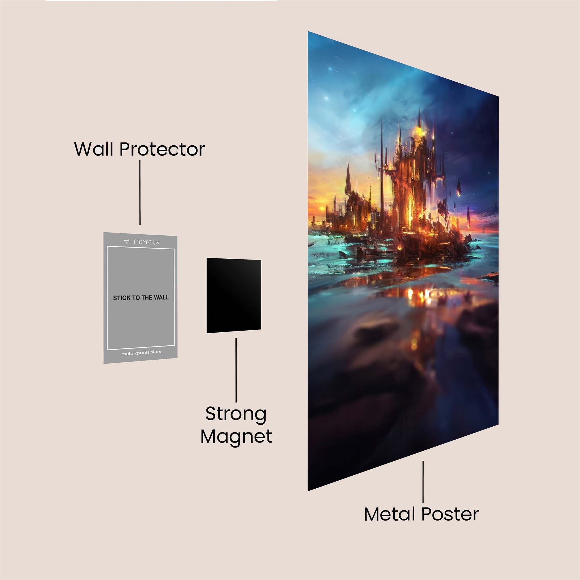 Castle Enigma Safe Wall Magnetic / M